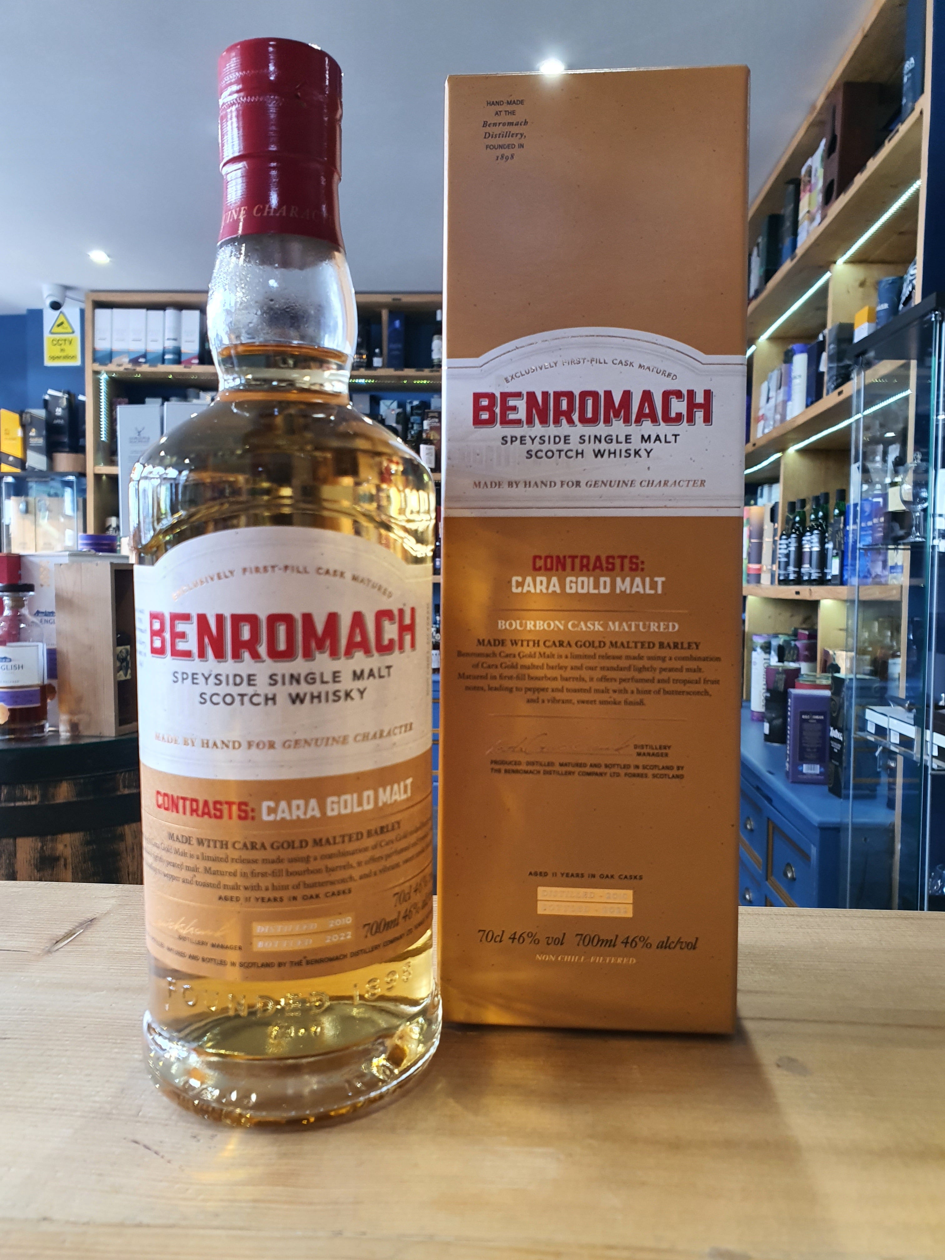 Whisky BENROMACH Cara Gold Malt 46% 70cl