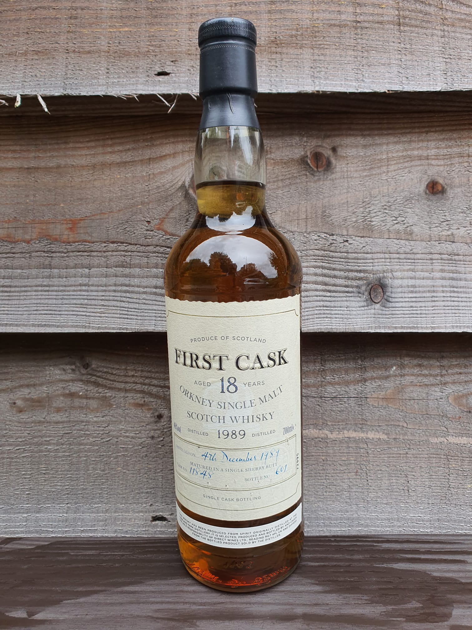 Private Collection First Cask 18 year old Orkney Single Malt 1989 cask
