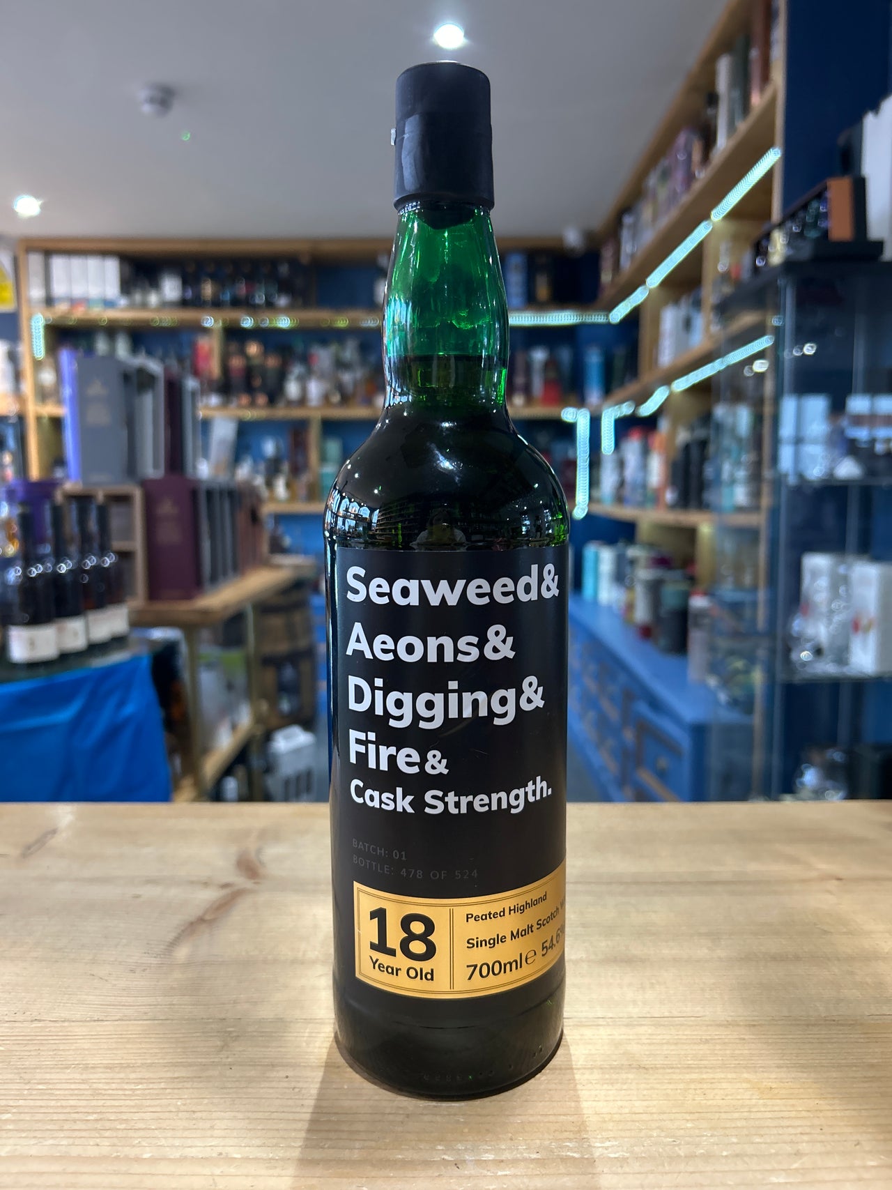 Seaweed & Aeons & Digging & Fire & Cask Strength Peated Highland Aged 18 Years Batch 1 70cl 54.6%