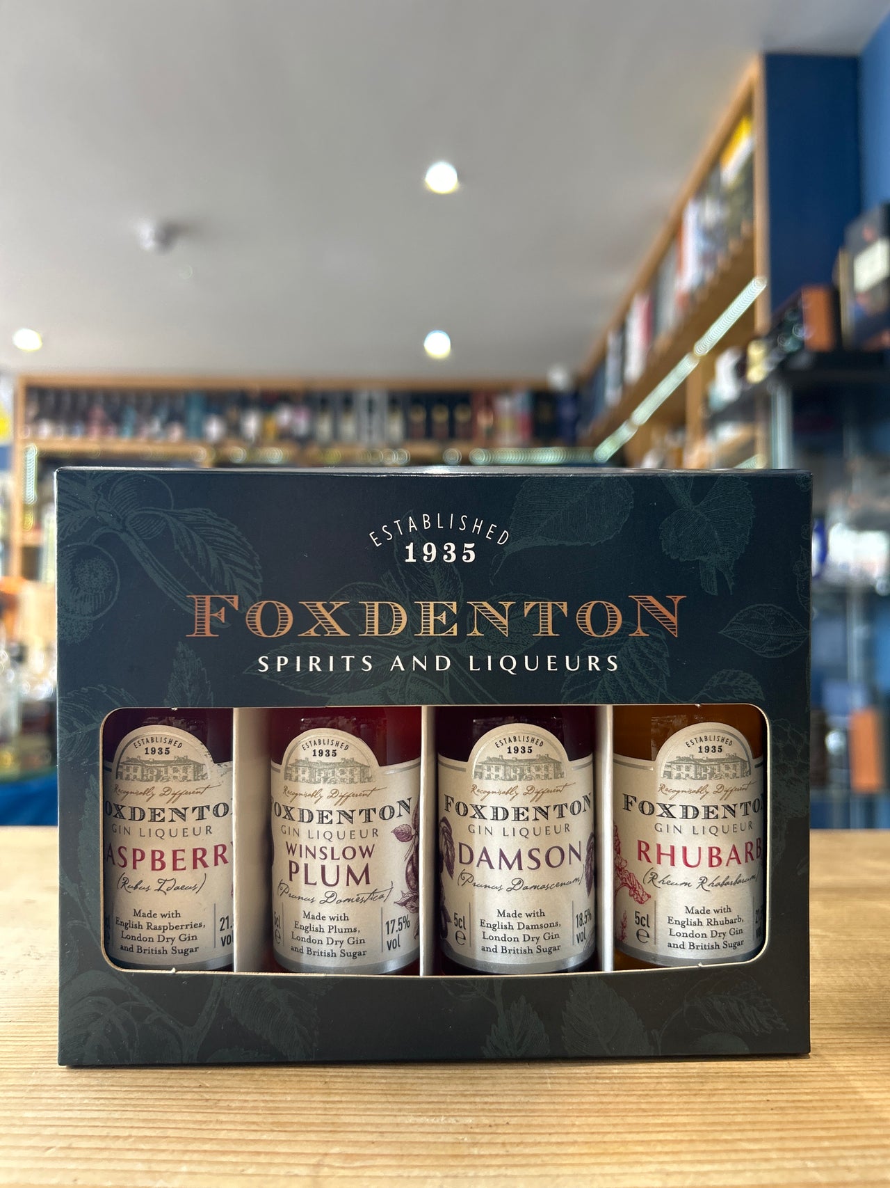 Foxdenton Gin Liqueur Gift Set 4 x 5cl