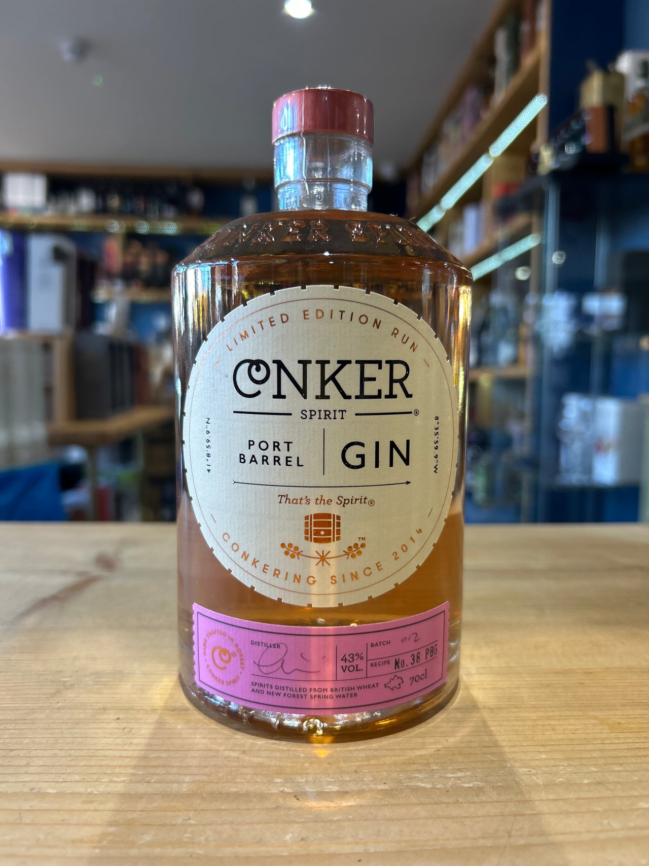 Conker port gin 70cl 43%