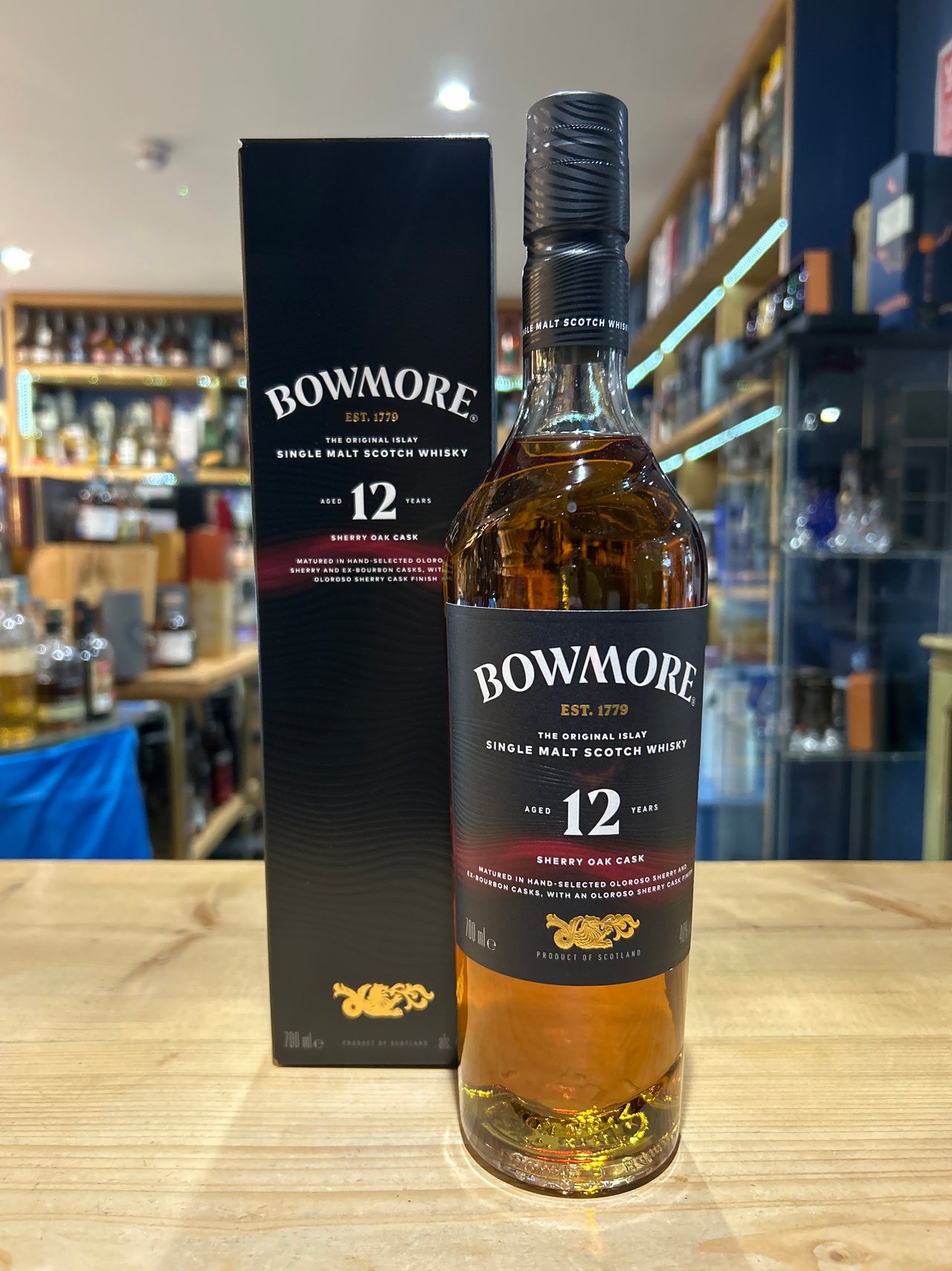 Bowmore Aged 12 Years Sherry Oak Cask Single Malt Whisky 70cl 40%