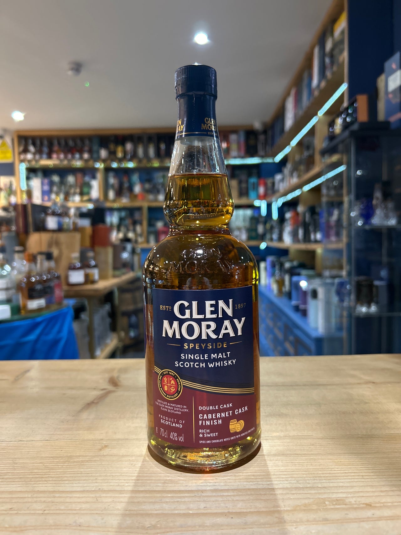 Glen Moray Double Cask Cabernet Cask Finish 70cl 40%