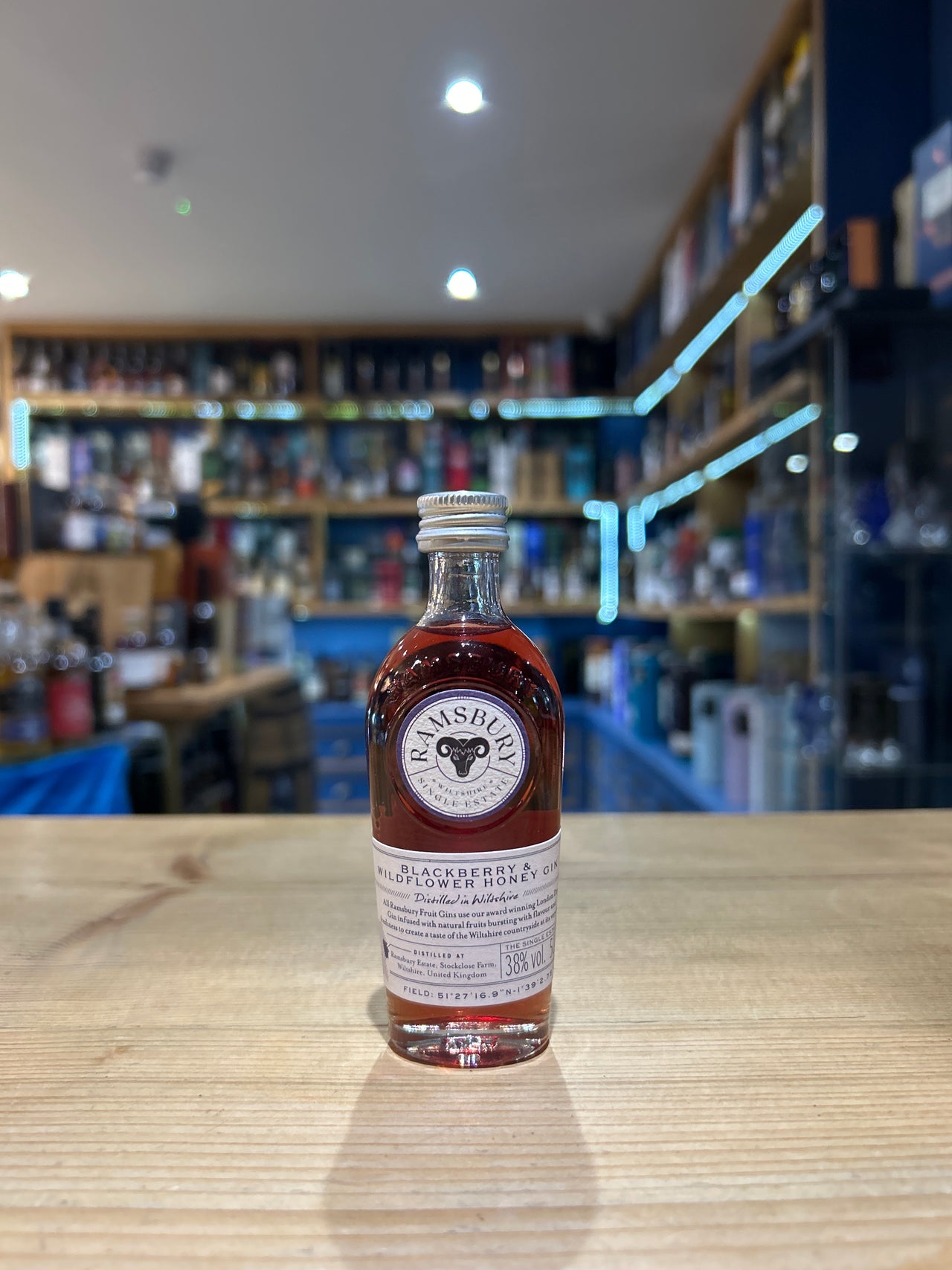 Ramsbury Blackberry & Wildflower Honey Gin 5cl 38%