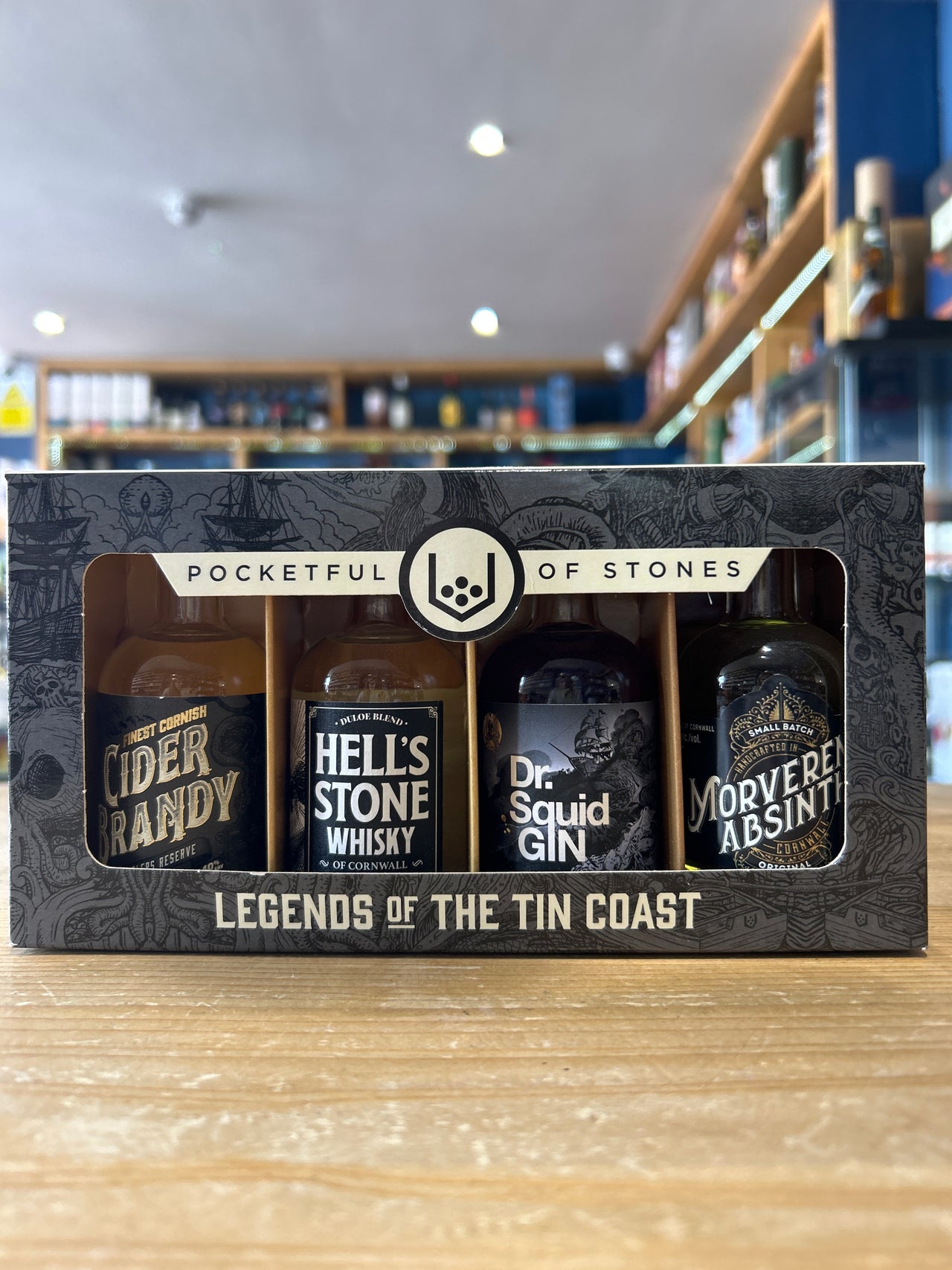 Pocketful of Stones Legends of the Tin Coast Miniature Gift Set 4 x 5cl