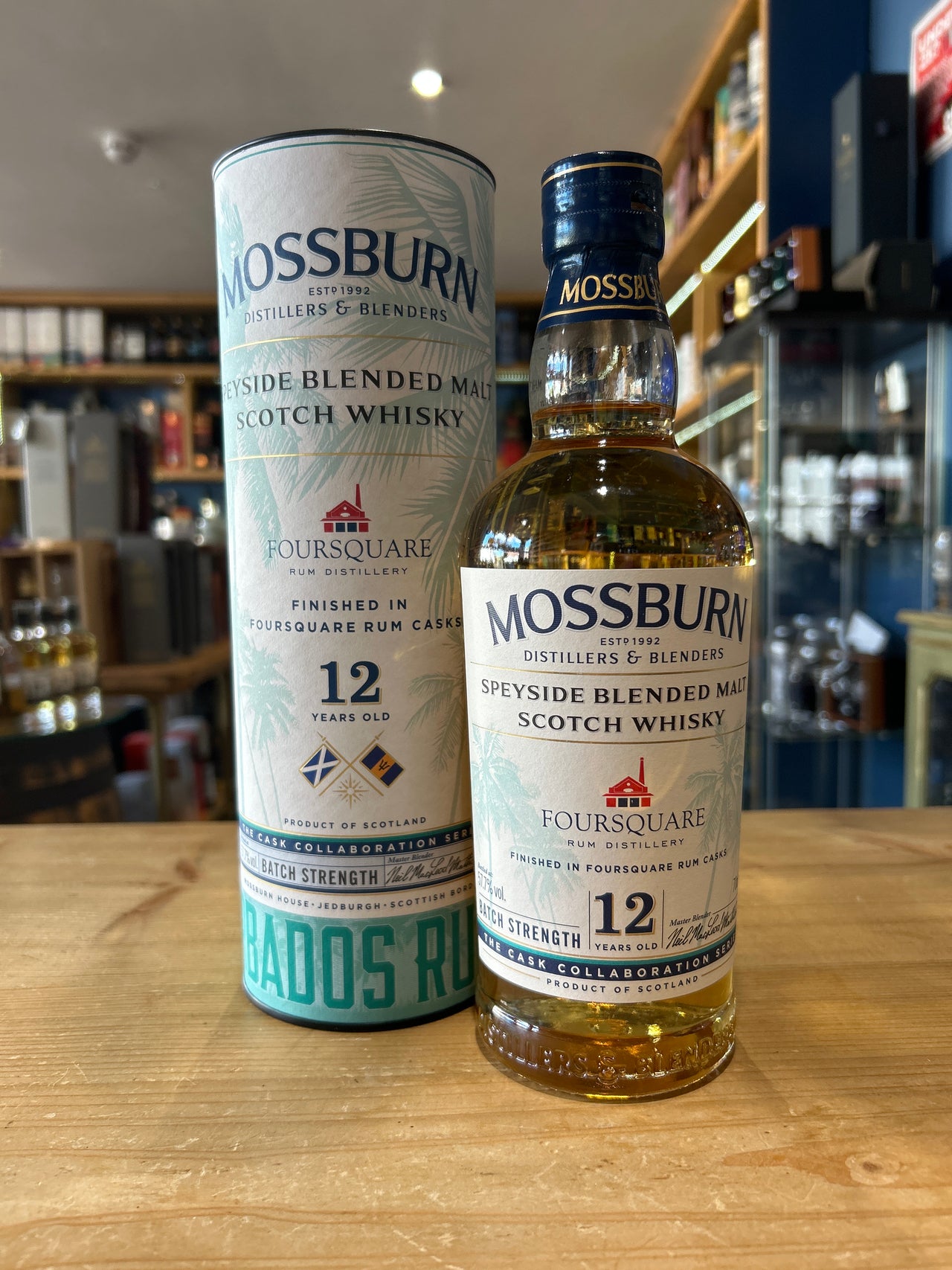 Mossburn 12 Year Old Speyside Blended Malt Foursquare Rum Finish 70cl 57.7%