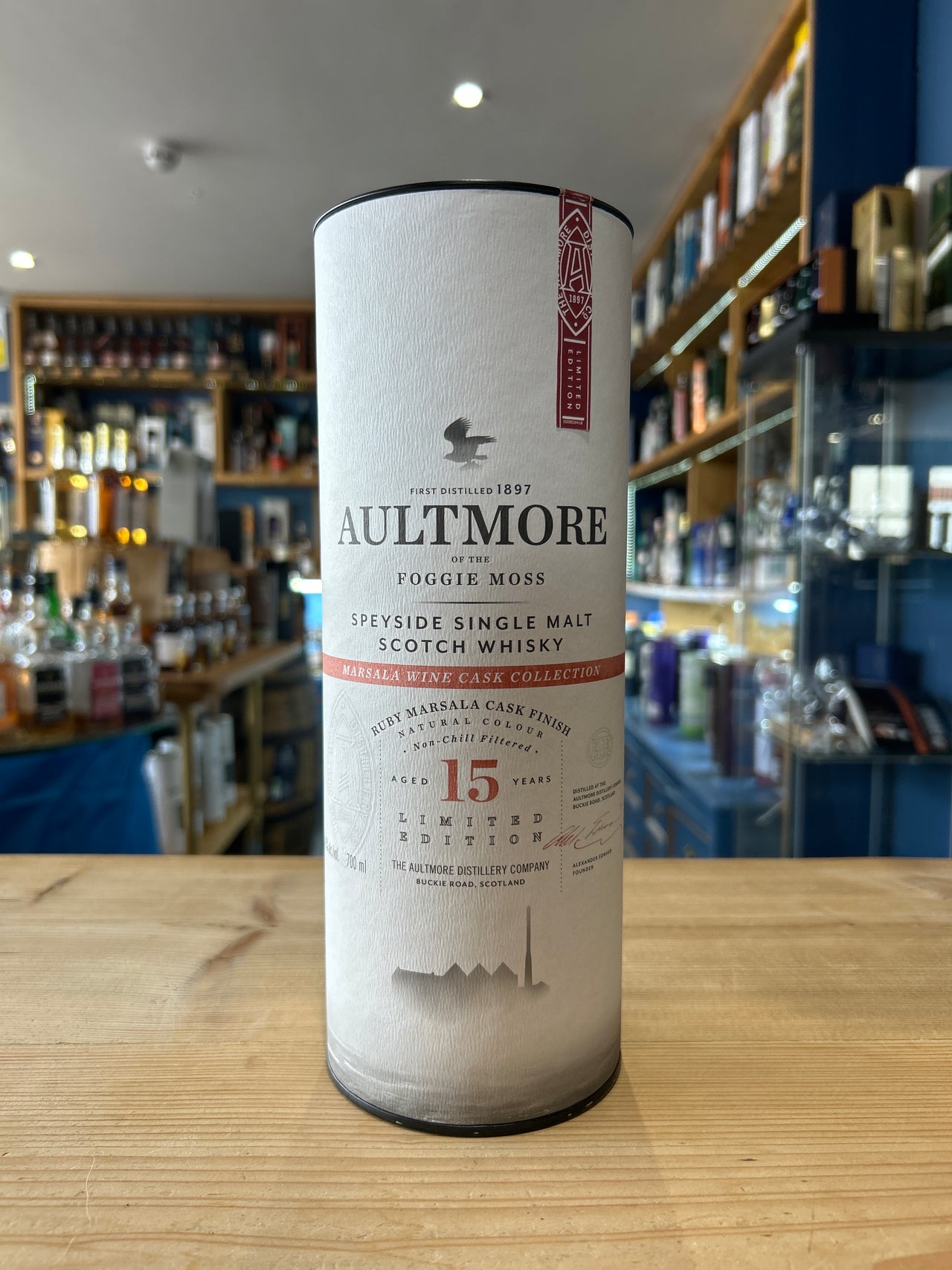 Aultmore Aged 15 Years Ruby Marsala Wine Cask Finish 70cl 46%