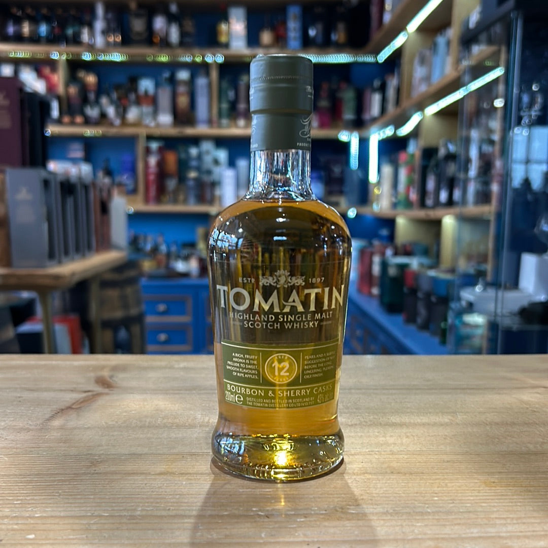 Tomatin 12 Year Old Single Malt Whisky 20cl 43%