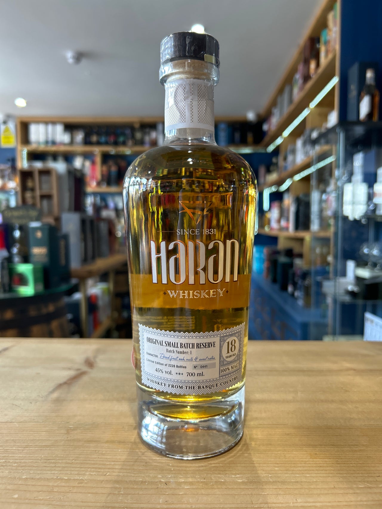 Haran 18 Year Old Small Batch Reserve Spanish Whiskey 70cl 45%