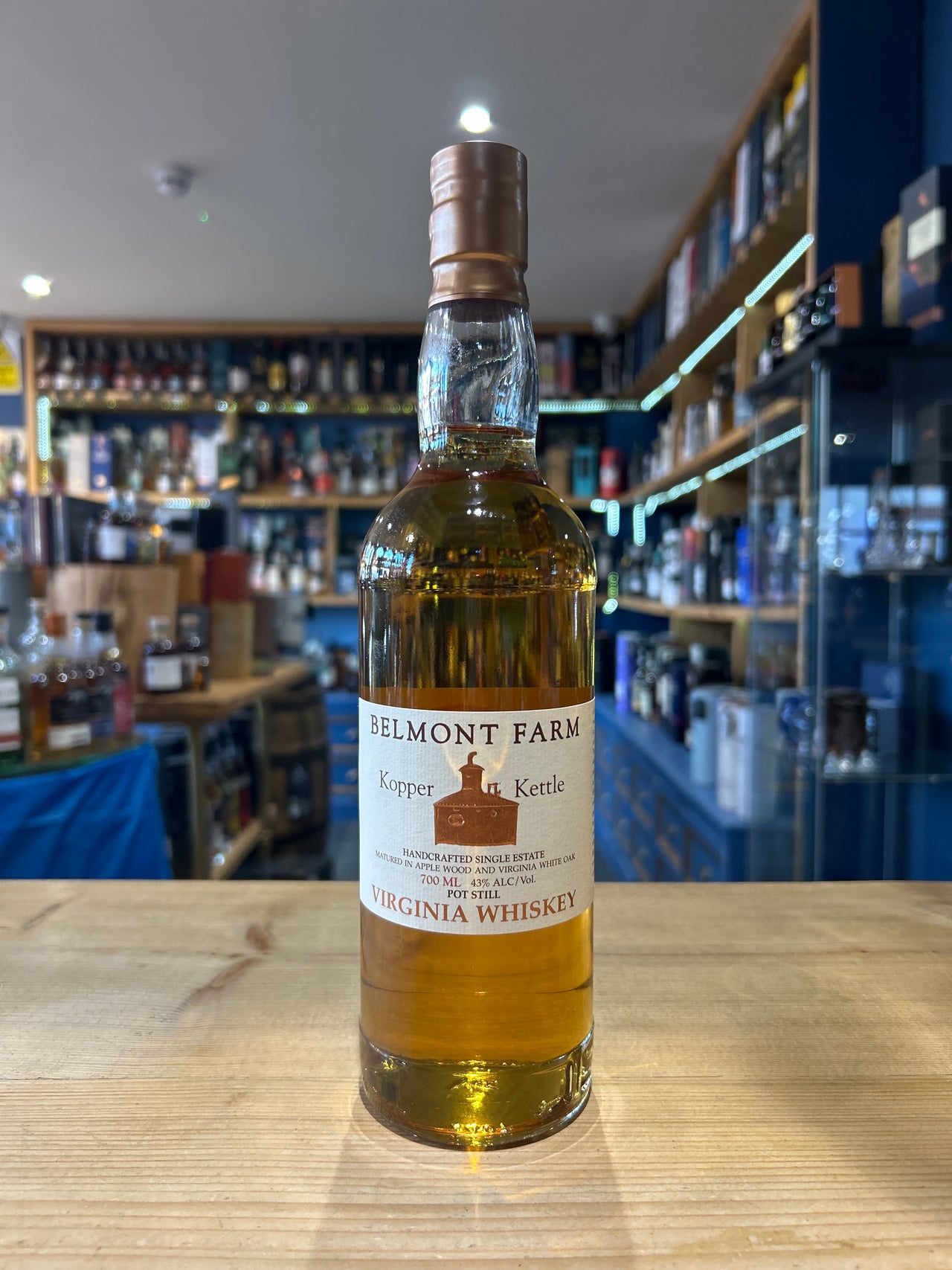 Belmont Farm Kopper Kettle Virginia Whiskey 70cl 43%