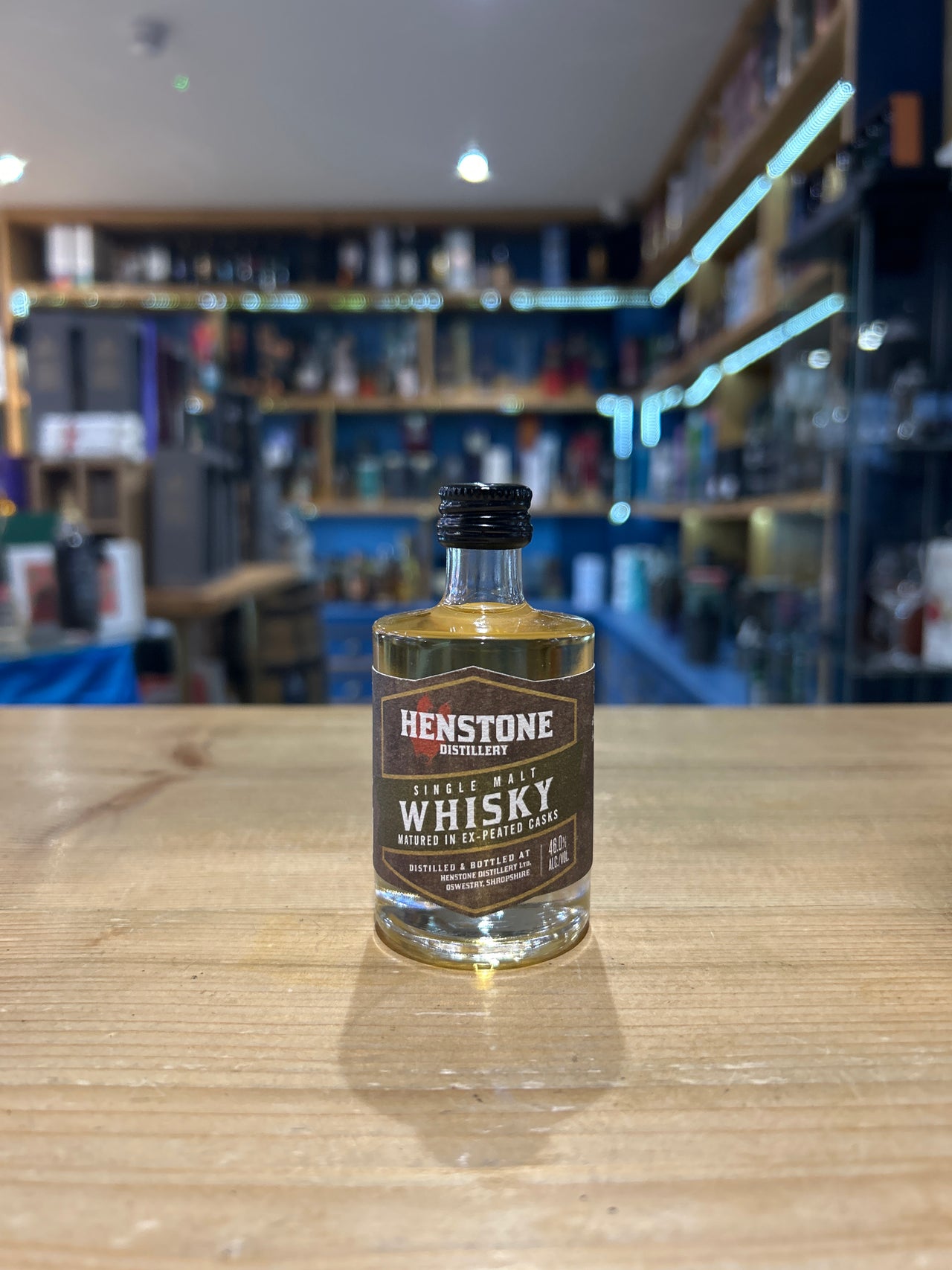 Henstone English Single Malt Whisky Ex-Peated Casks 5cl 46%