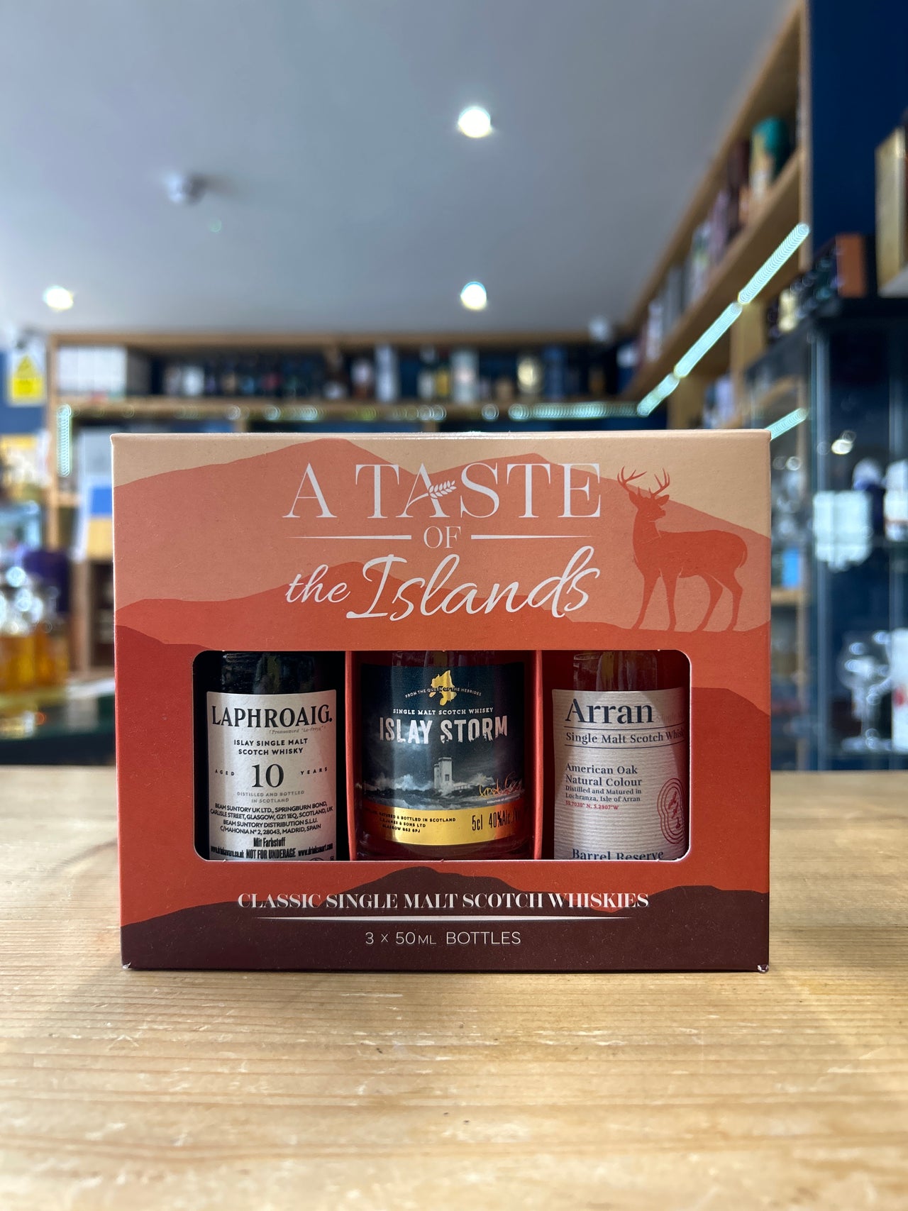 A Taste of the Islands 3 x 5cl Single Malt Whisky Gift Set