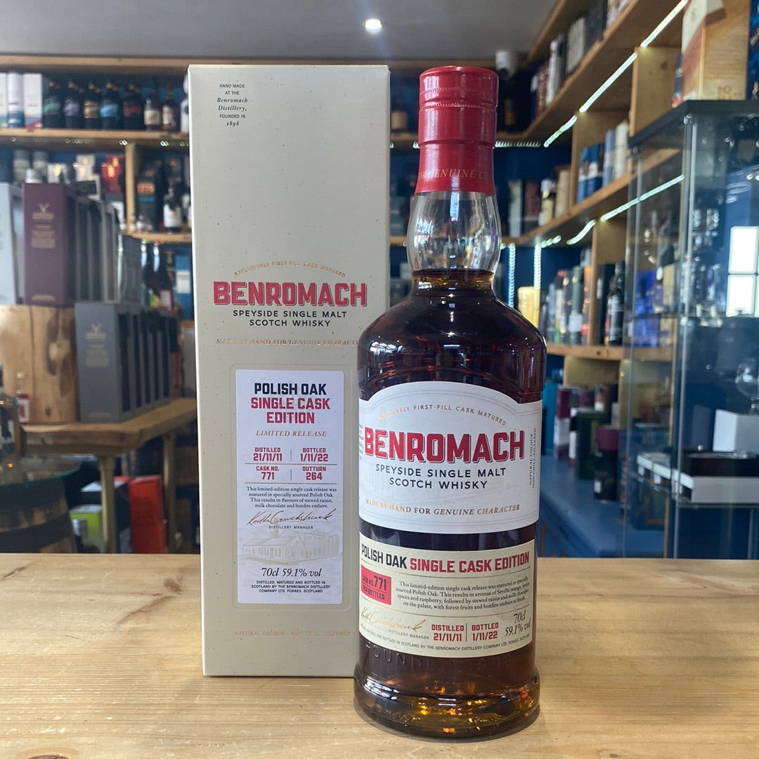 Benromach Polish Oak 2011 Single Cask No 771 70cl 59.1%