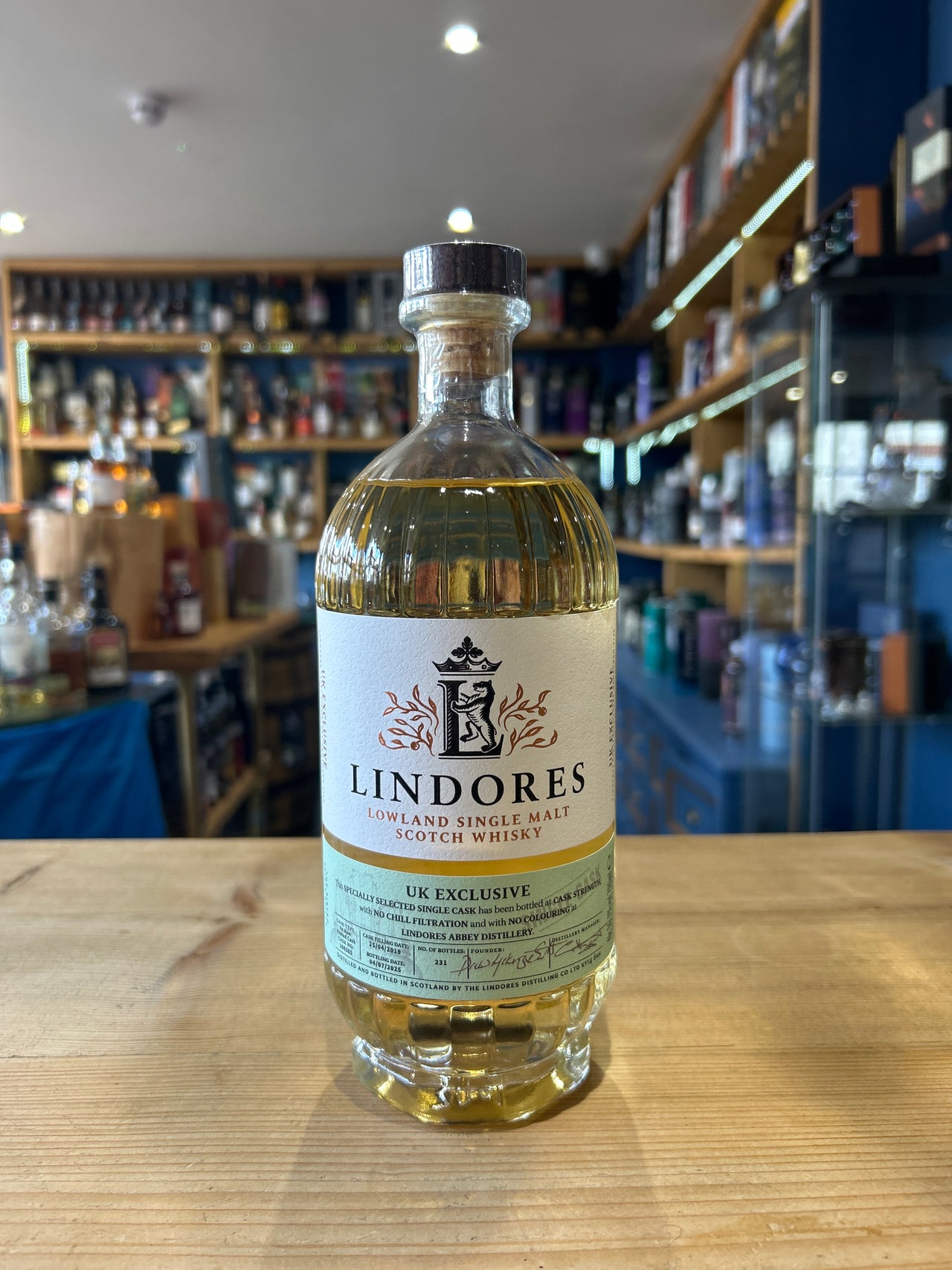 Lindores UK Exclusive Lowland Single Malt Whisky 70cl 59.1%