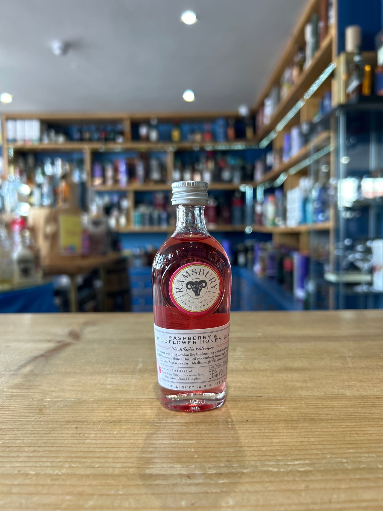 Ramsbury Raspberry & Wildflower Honey Single Estate Gin 5cl 38%