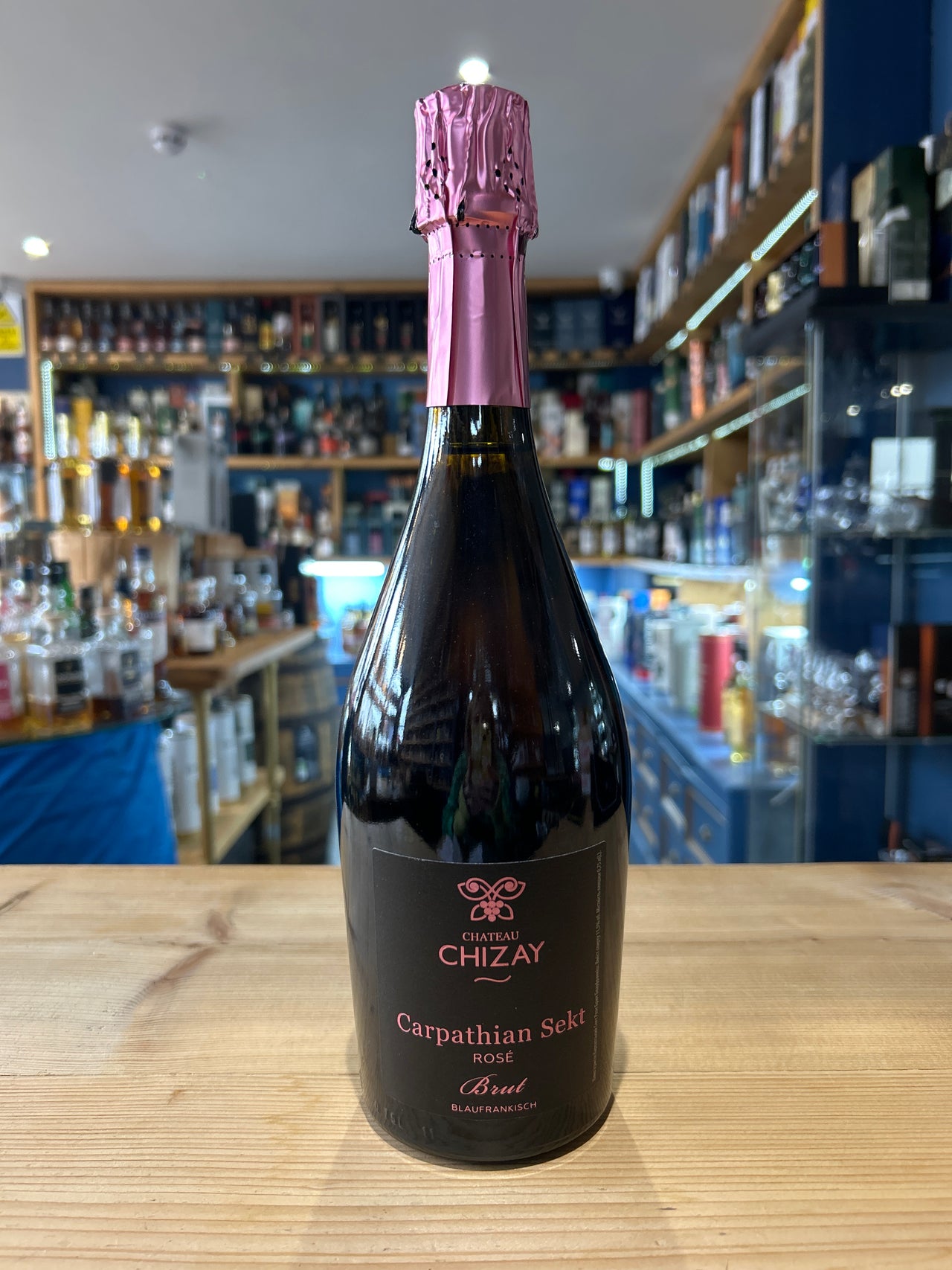 Chateau Chizay Carpathian Sekt Rose Blaufrankisch Brut 2024 Ukrainian Sparling Wine 75cl 11.5%