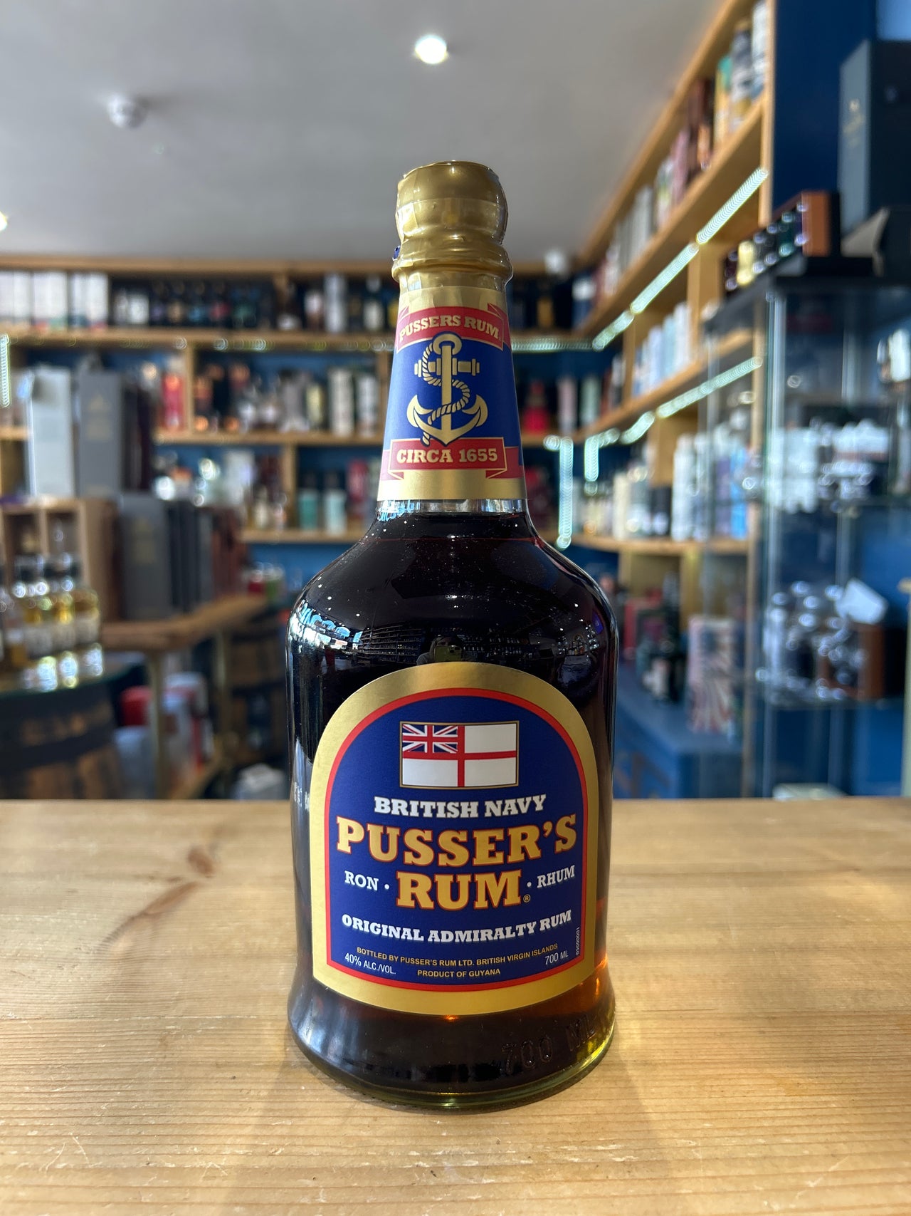 Pusser's Blue Label Rum 70cl 40%