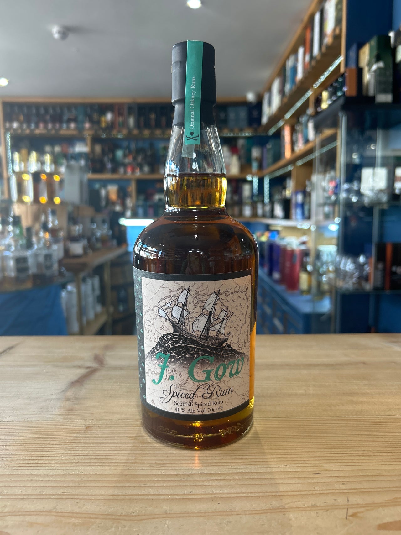 J Gow Spiced Rum 70cl 40%
