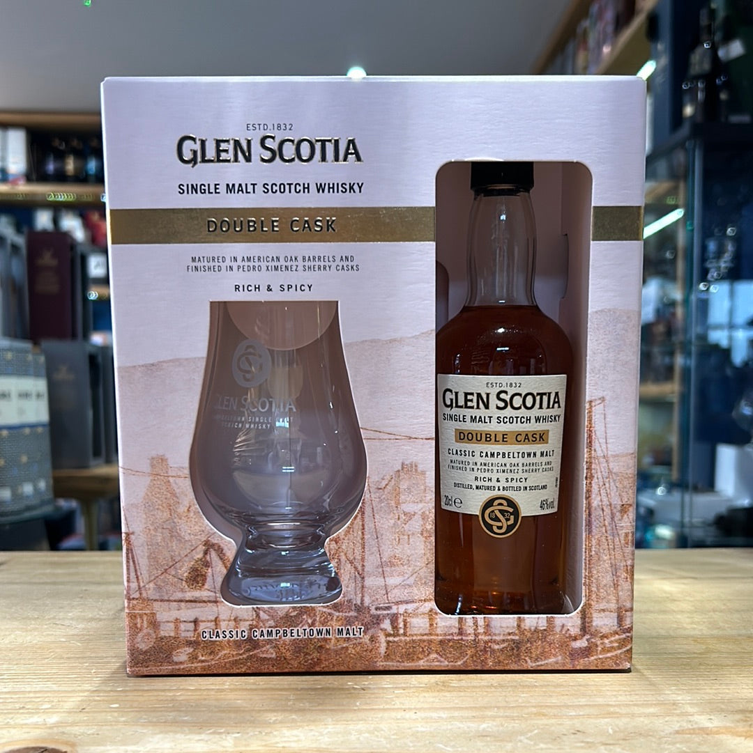 Glen Scotia Double Cask Gift Set 20cl + Glass 46%