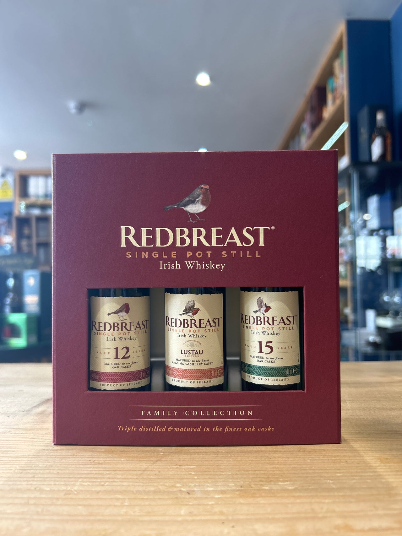 Redbreast Single Pot Still Irish Whiskey Gift Set 3 x 5cl