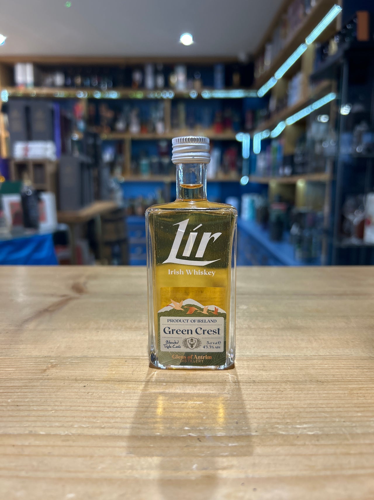 Glens of Antrim Lir Green Crest Irish Whiskey 5cl 43.3%