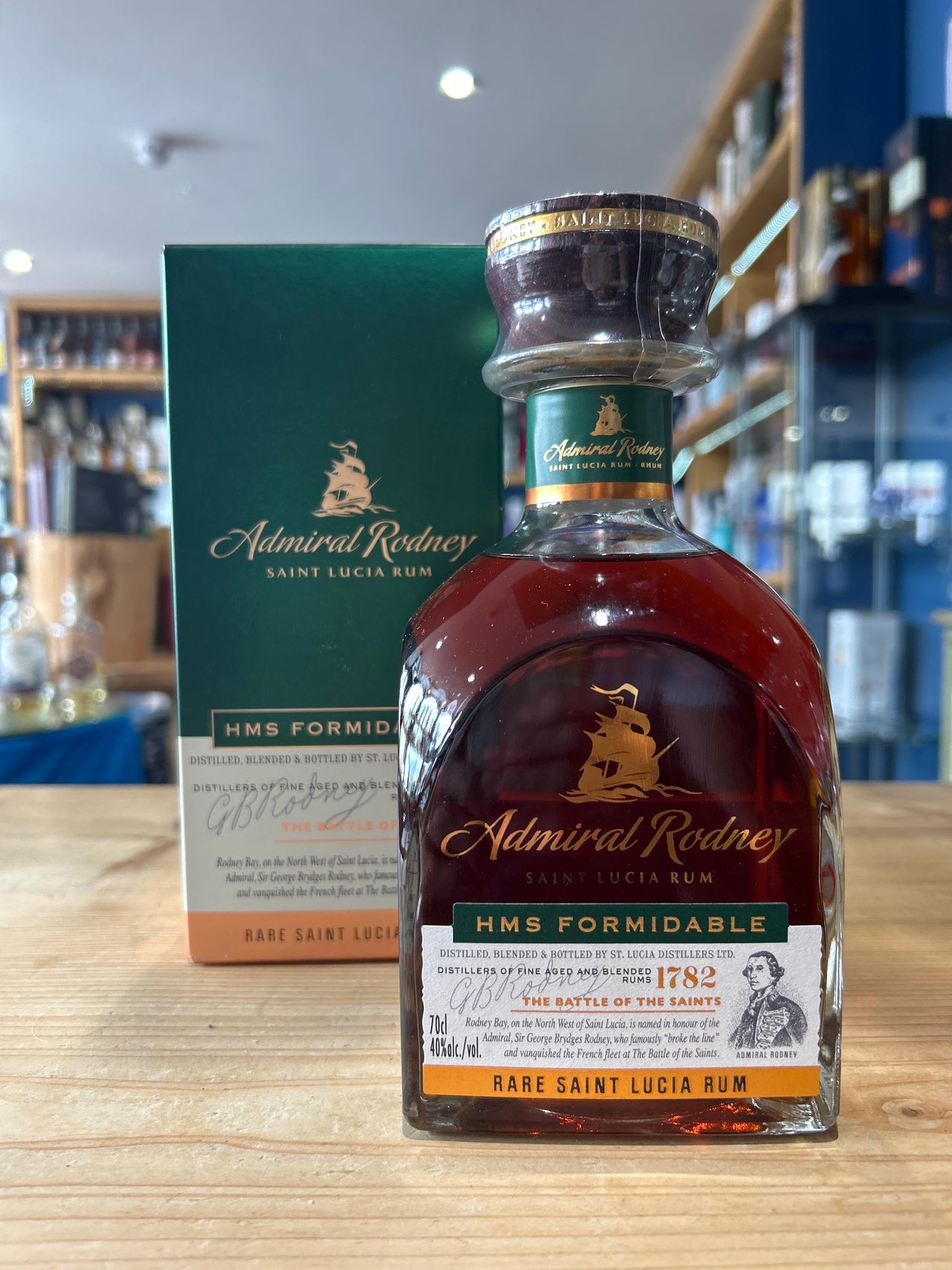Admiral Rodney Saint Lucia Rum HMS Formidable 70cl 40%
