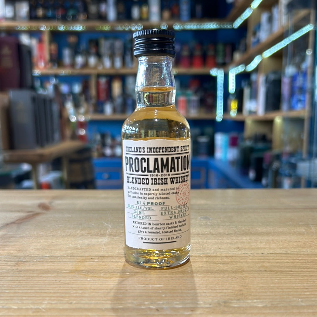 Proclamation Blended Irish Whiskey 5cl 40.7%