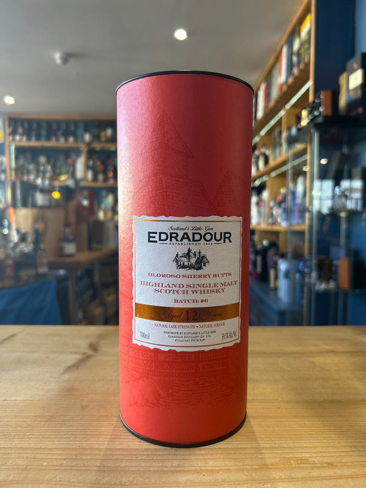 Edradour Aged 12 Years Oloroso Sherry Butts Cask Strength Batch 6 70cl 59.5%