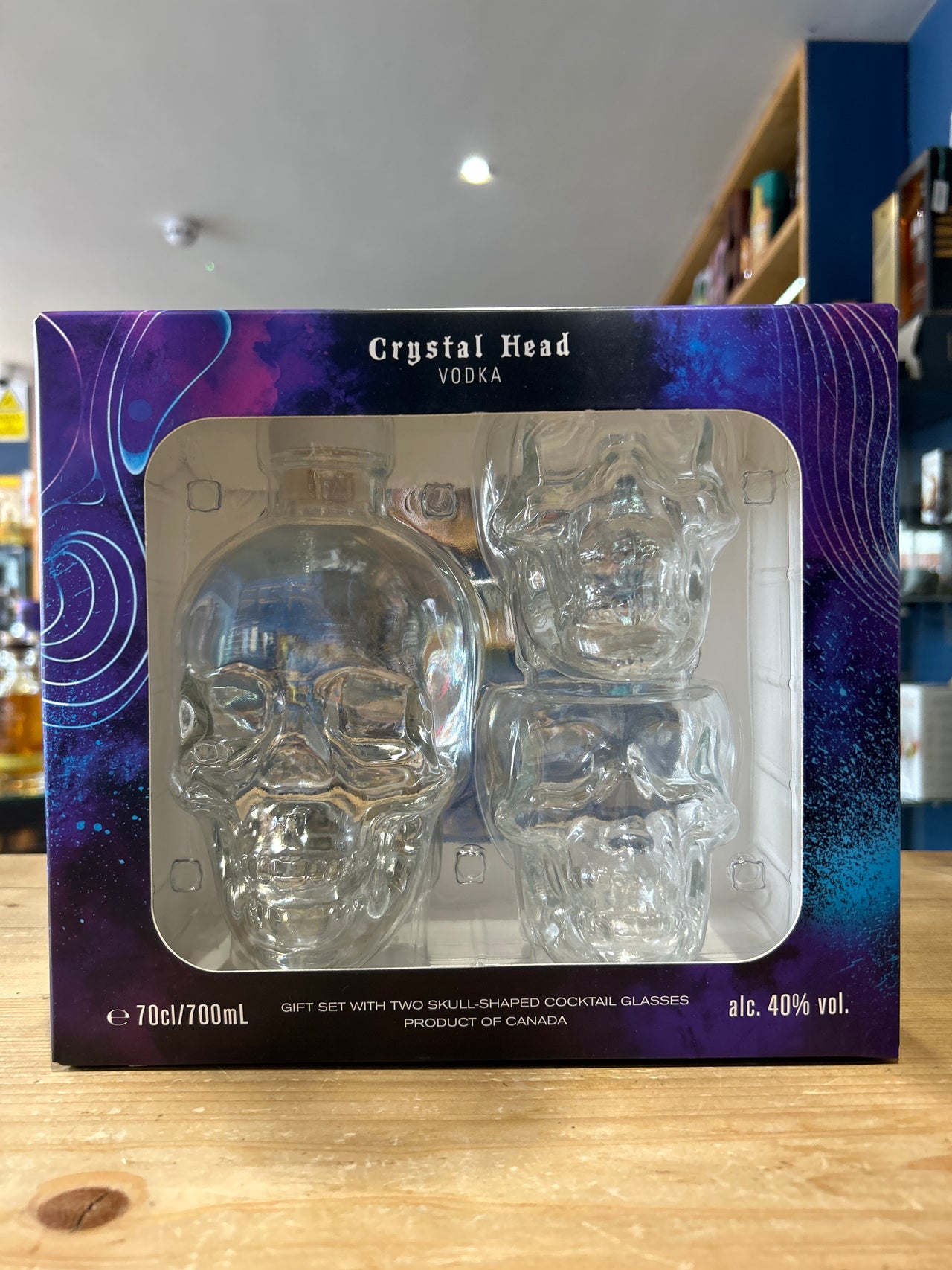 Crystal Head Vodka Gift Set 70cl 40% & 2 Skull Glasses