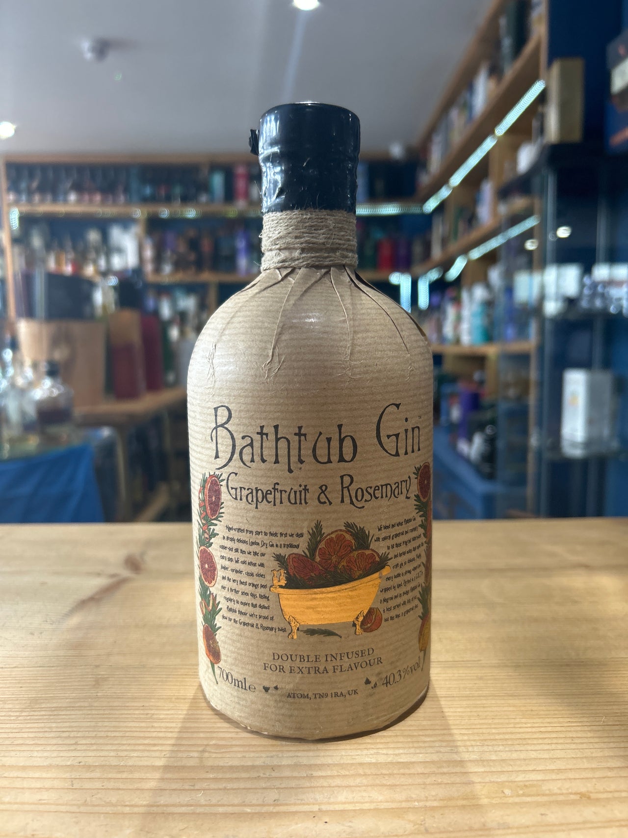 Bathtub Grapefruit & Rosemary Gin 70cl 40.3%