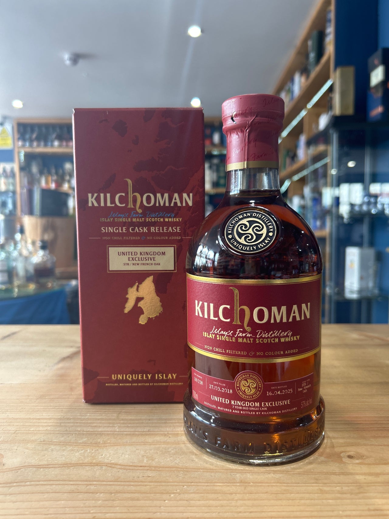Kilchoman 7 Year Old Single Cask Release UK Exclusive 70cl 57%
