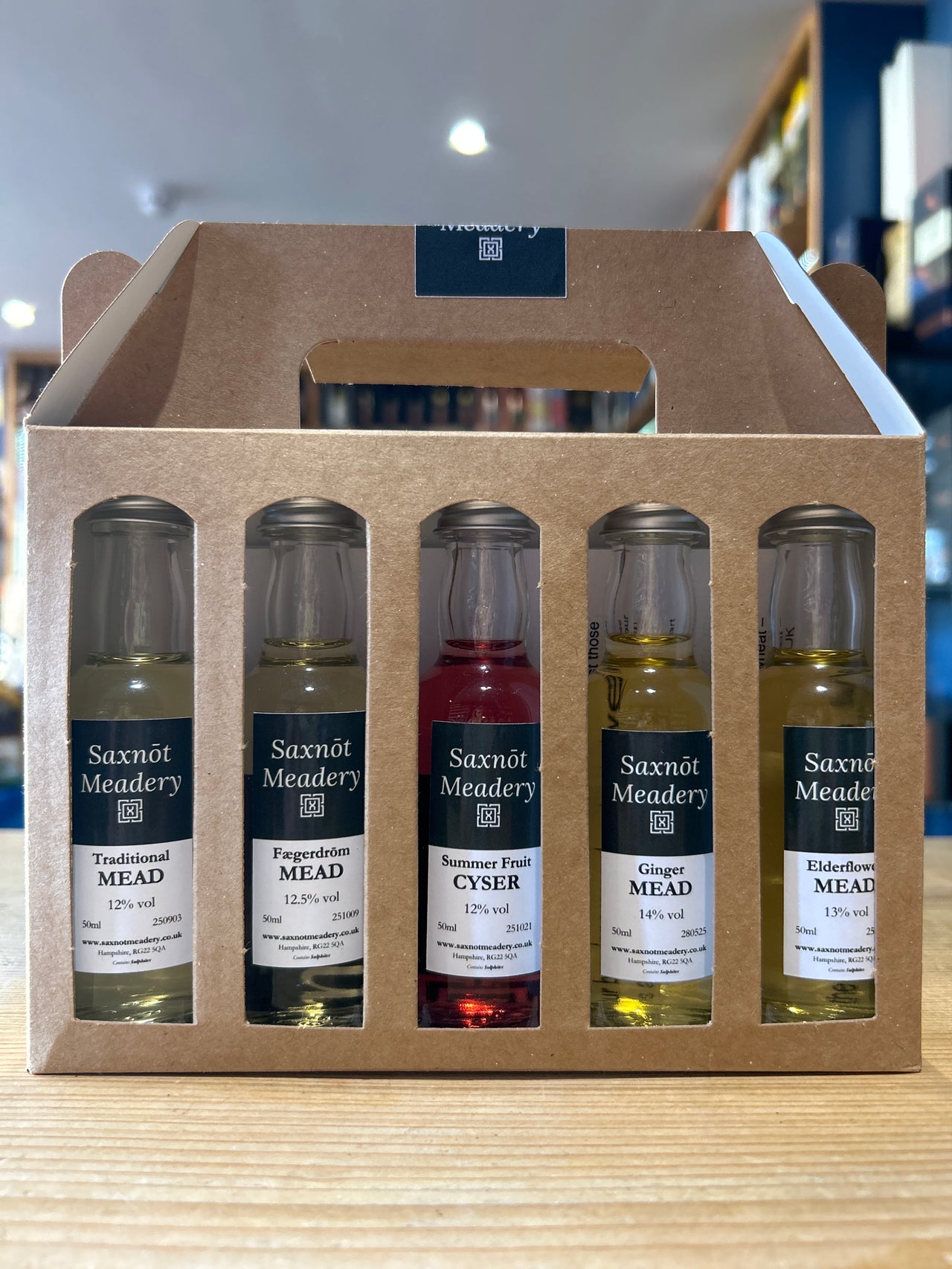 Saxnōt Meadery 5 x 5cl Mead and Cyser Gift Box 11-12%