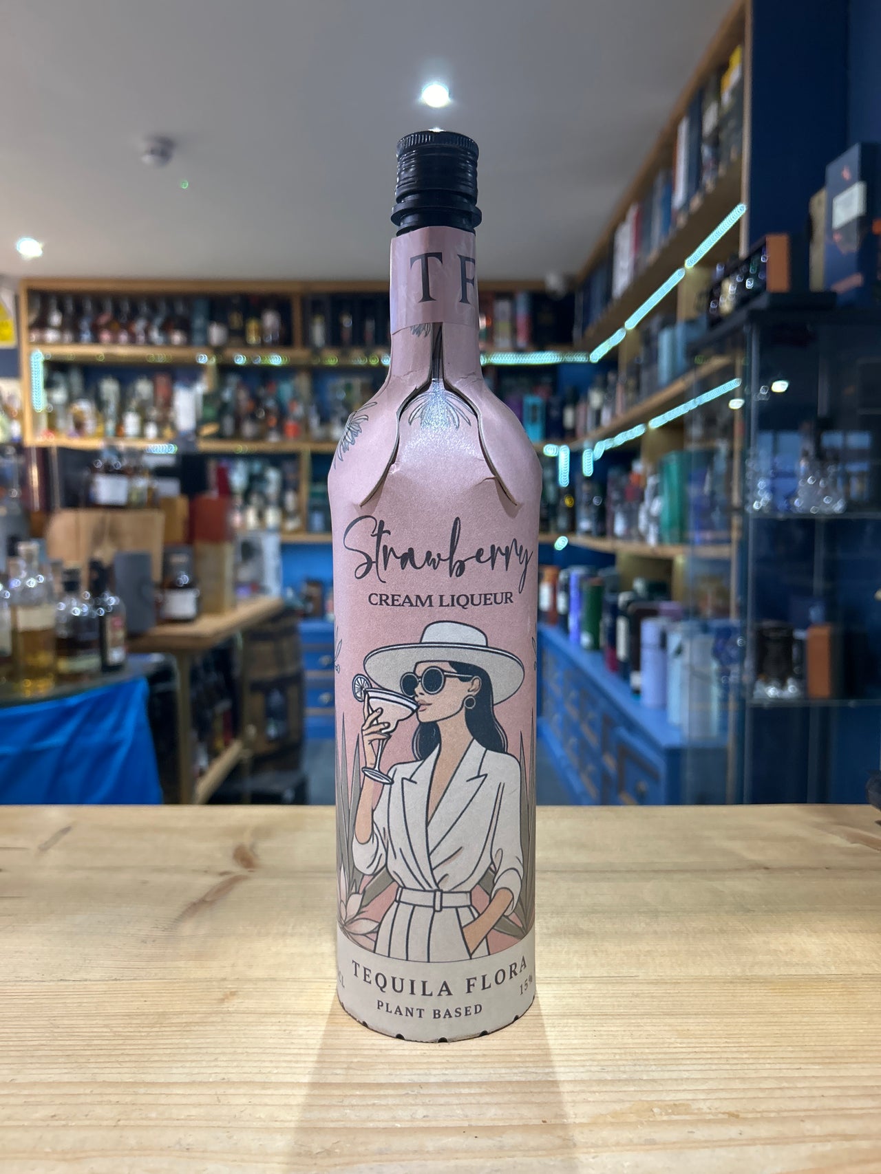 Tequila Flora Plant Based Strawberry Cream Liqueur 70cl 15%