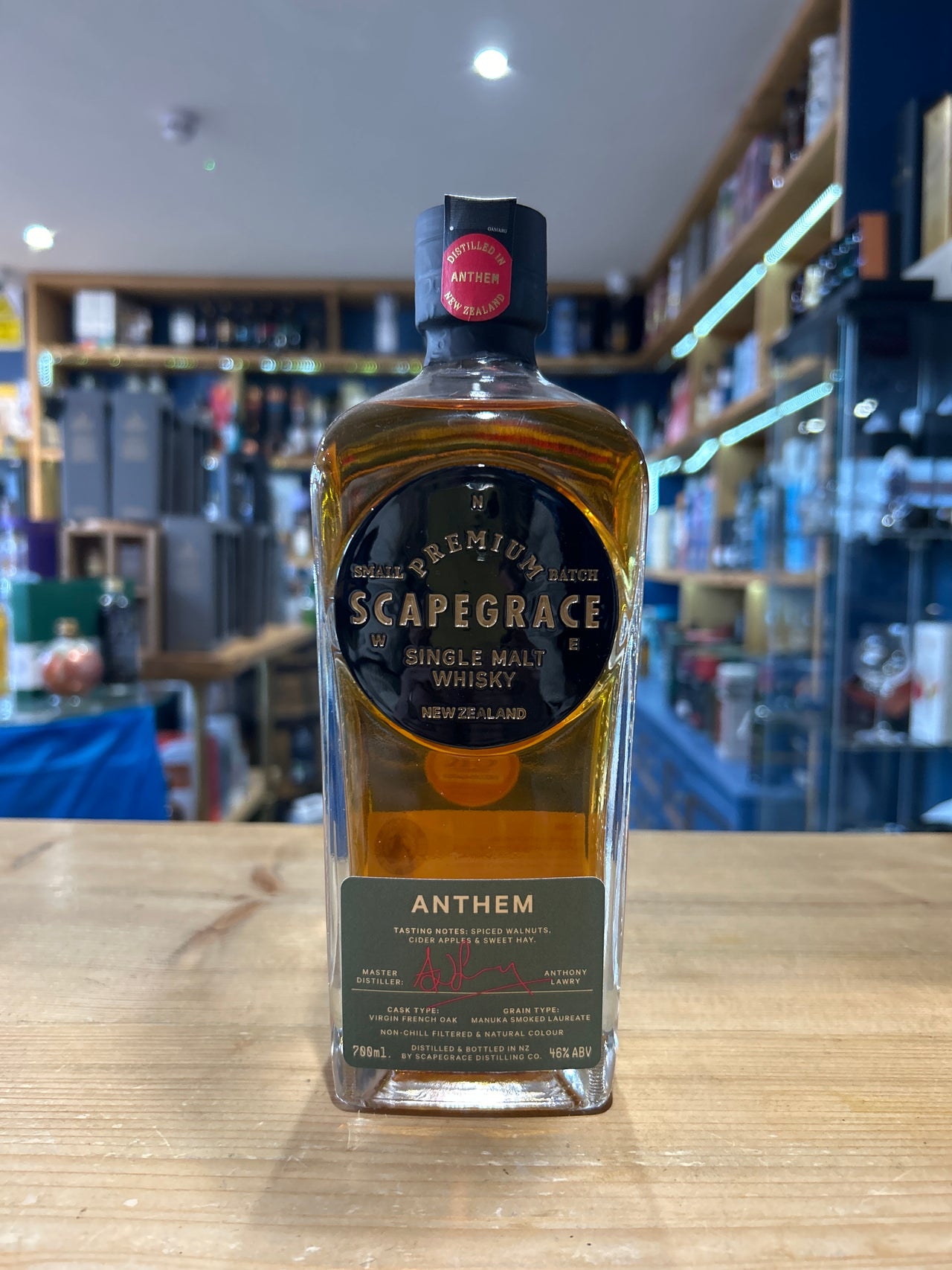 Scapegrace Anthem New Zealand Single Malt Whisky 70cl 46%