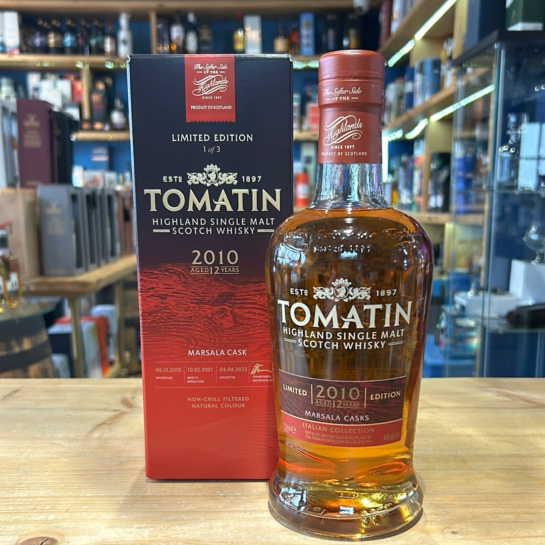 Tomatin The Italian Collection 2010 Aged 12 Years Marsala Cask 70cl 46%