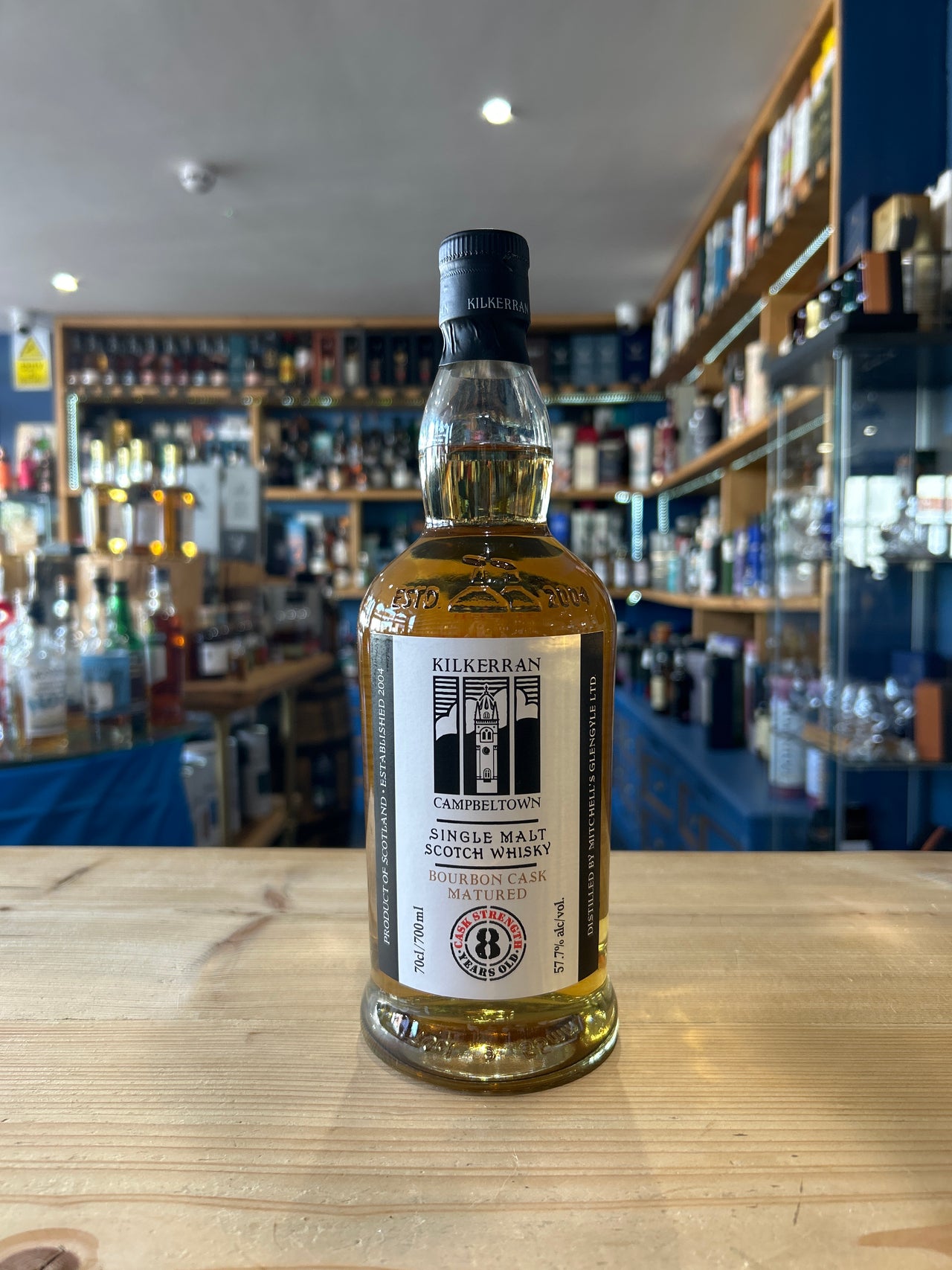 Kilkerran Aged 8 Years Bourbon Cask Matured Cask Strength 70cl 57.7%