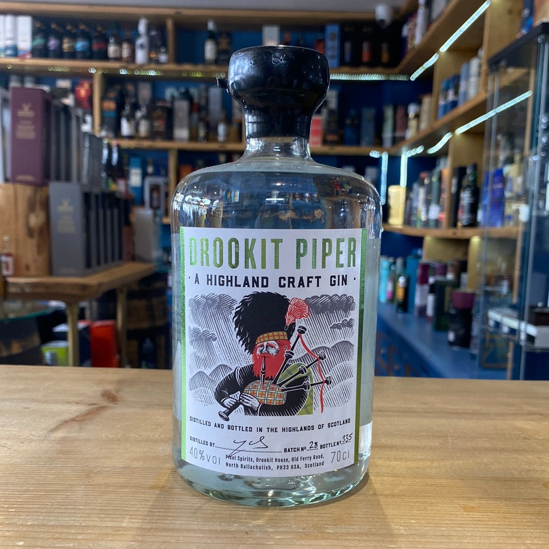 Drookit Piper A Highland Craft Gin 70cl 40%