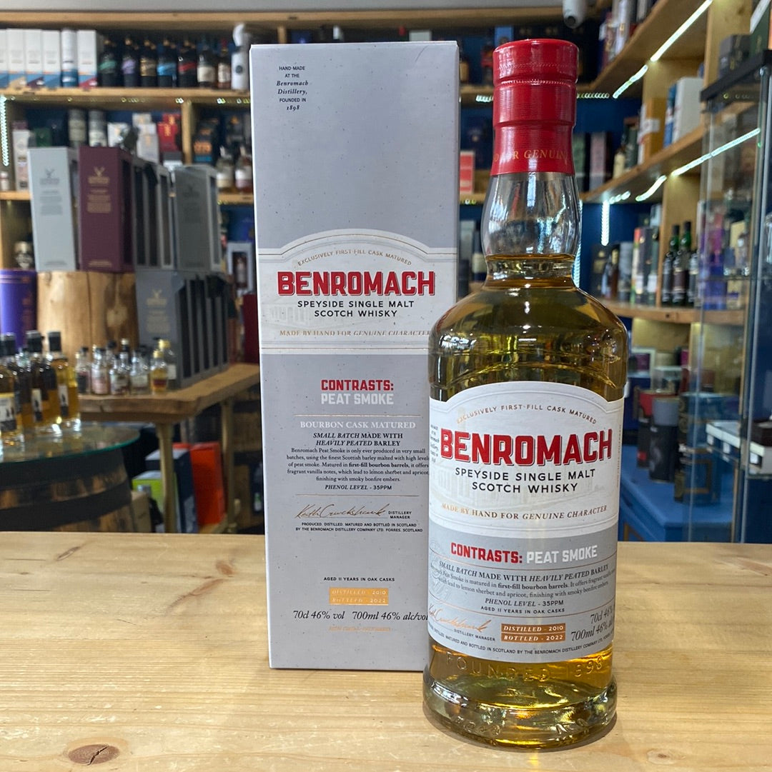 Benromach Contrasts Peat Smoke Bourbon Cask Matured 70cl 46%