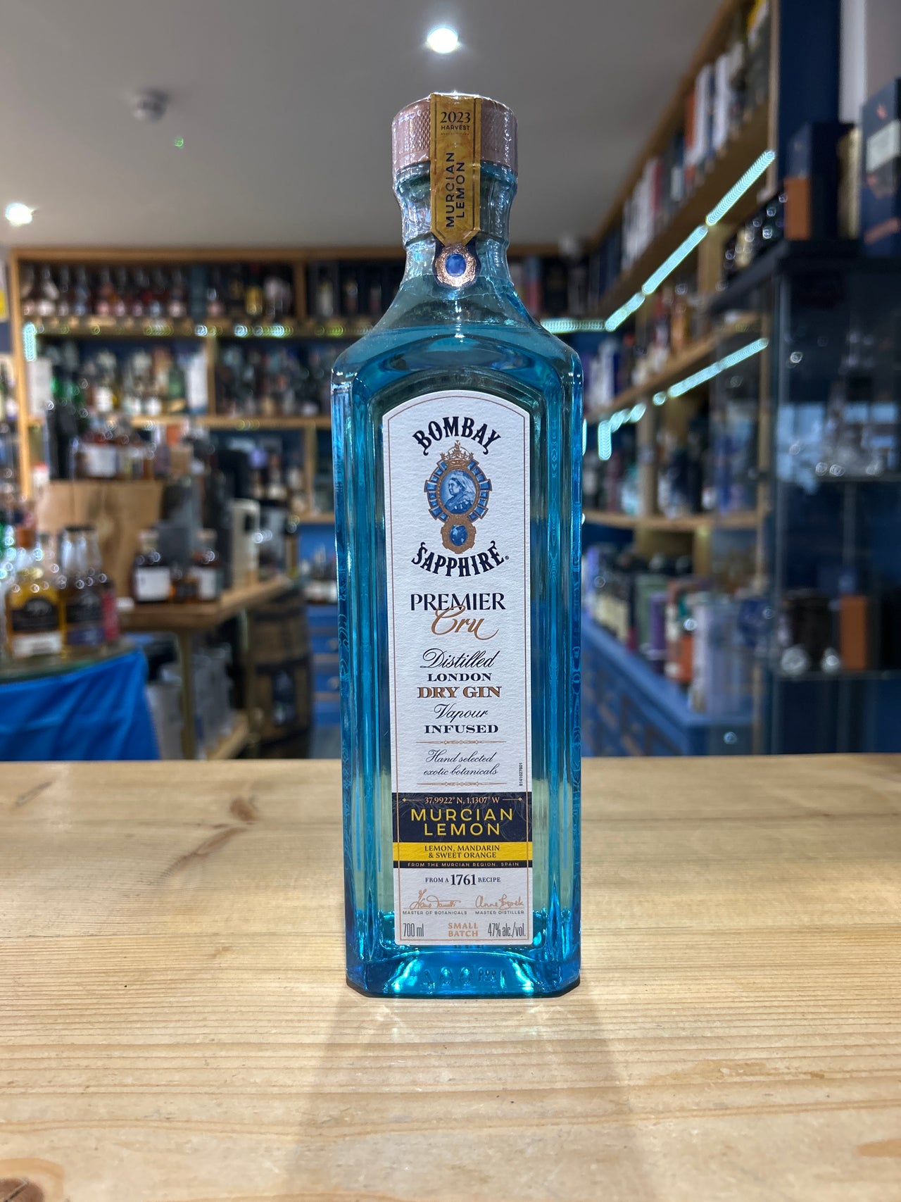 Bombay Sapphire Premier Cru Mercian Lemon London Dry Gin 70cl 47%