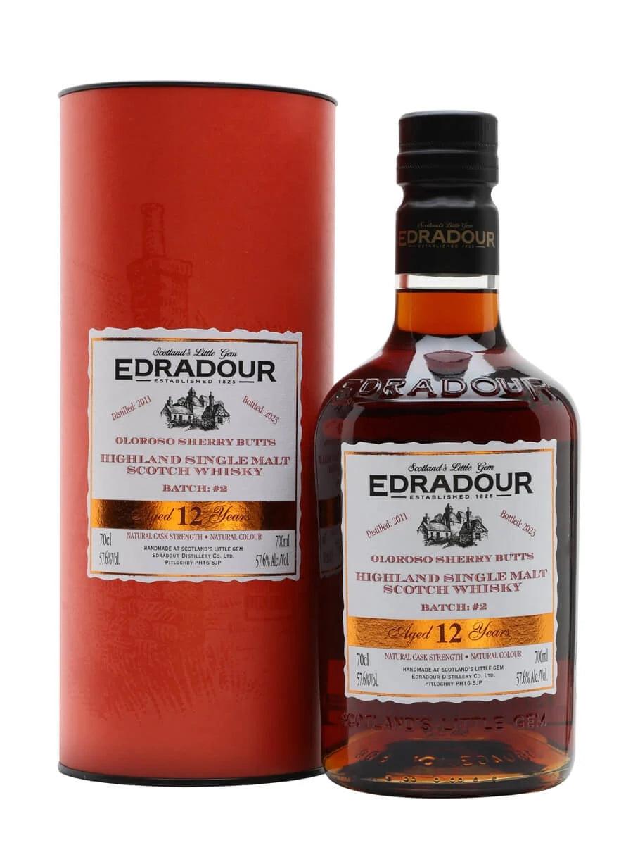 Edradour 12 Year Old Oloroso Sherry Butts Batch #2 70cl 57.6%