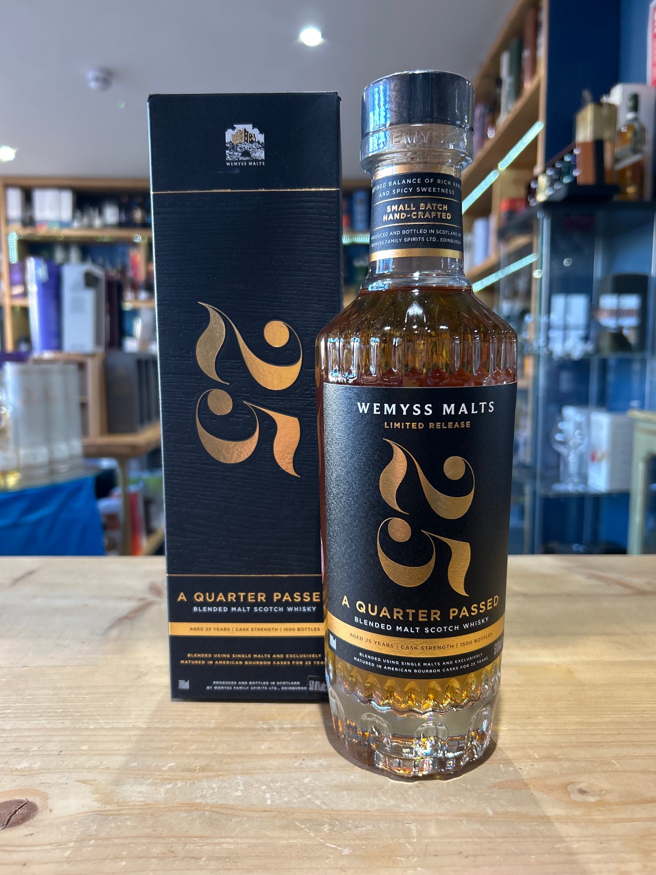 Wemyss Quarter Passed 25 Year Old Blended Malt Whisky 70cl 53.6%