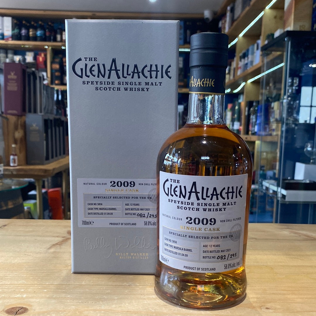 GlenAllachie Single Cask Marsala Barrel 2009 Aged 12 Years (Cask 5856) 70cl 58%