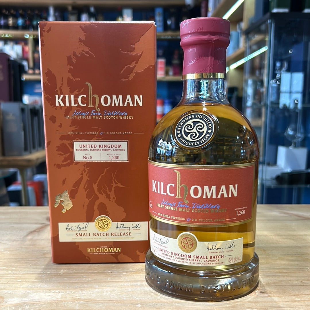 Kilchoman UK Small Batch Release Bourbon Oloroso Calvados Cask Finish - Batch No. 5 70cl 49%