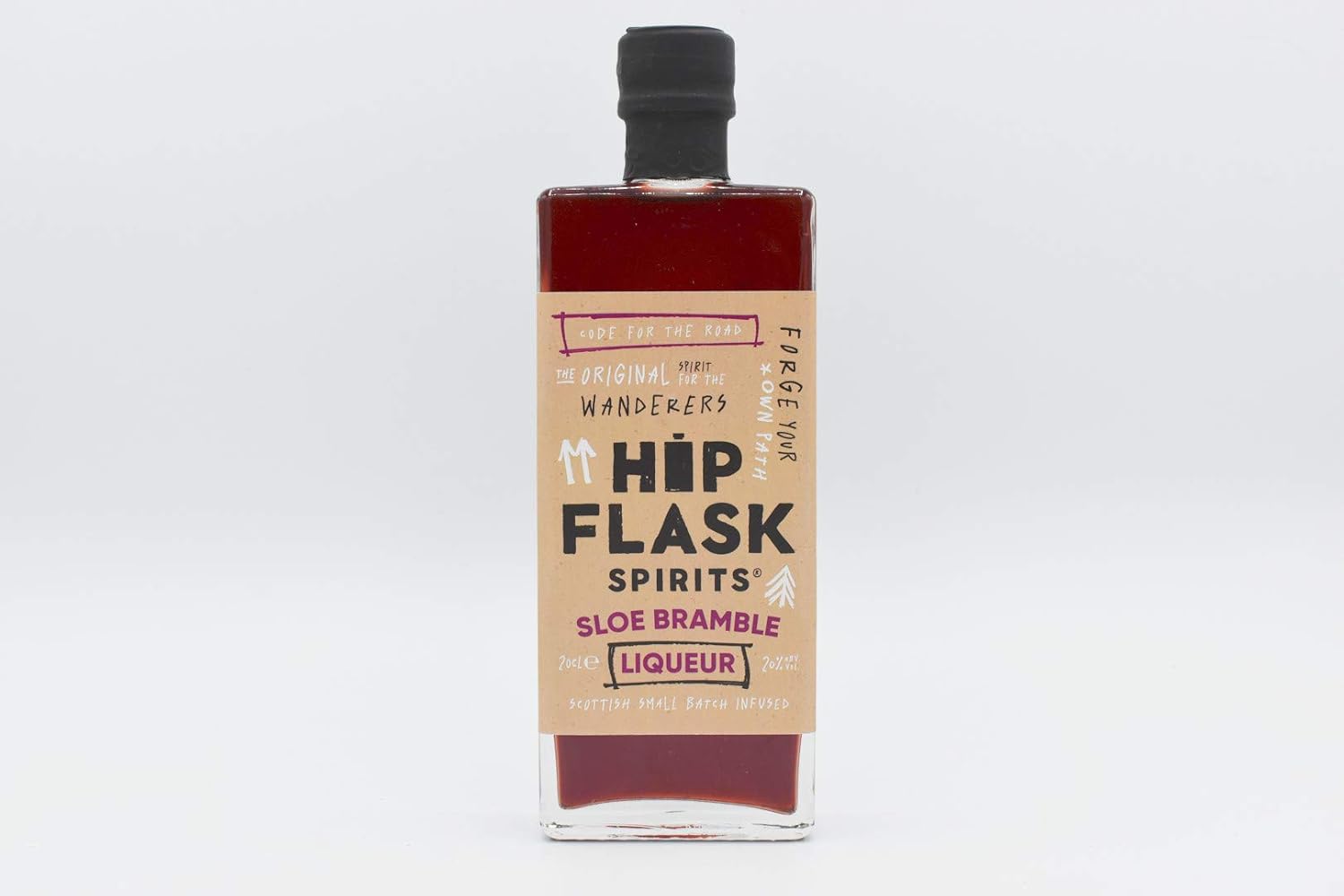 Hip Flask Spirits Sloe Bramble Liqueur 20cl 20%