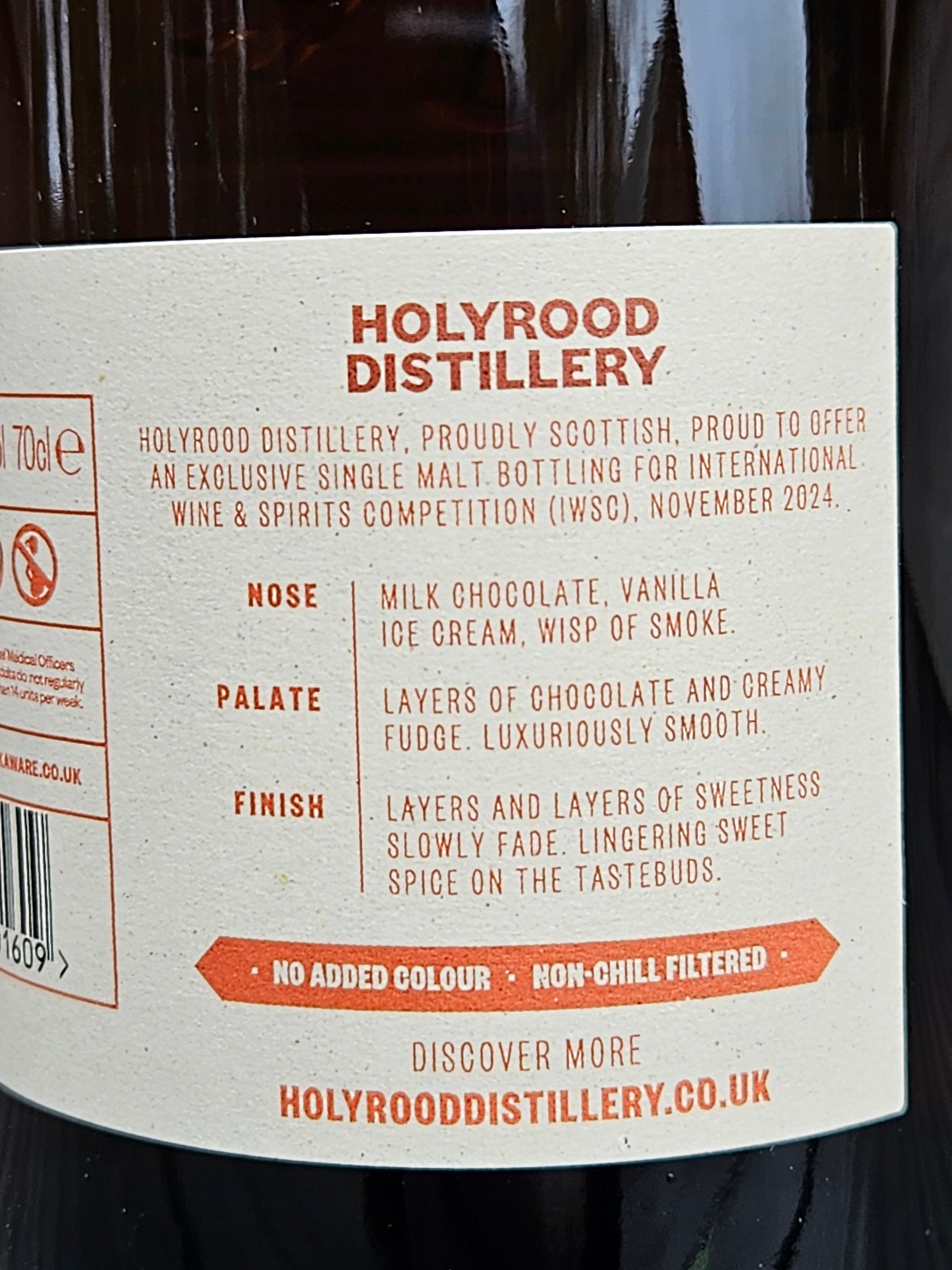 Holyrood Exclusive Single Cask Flavour