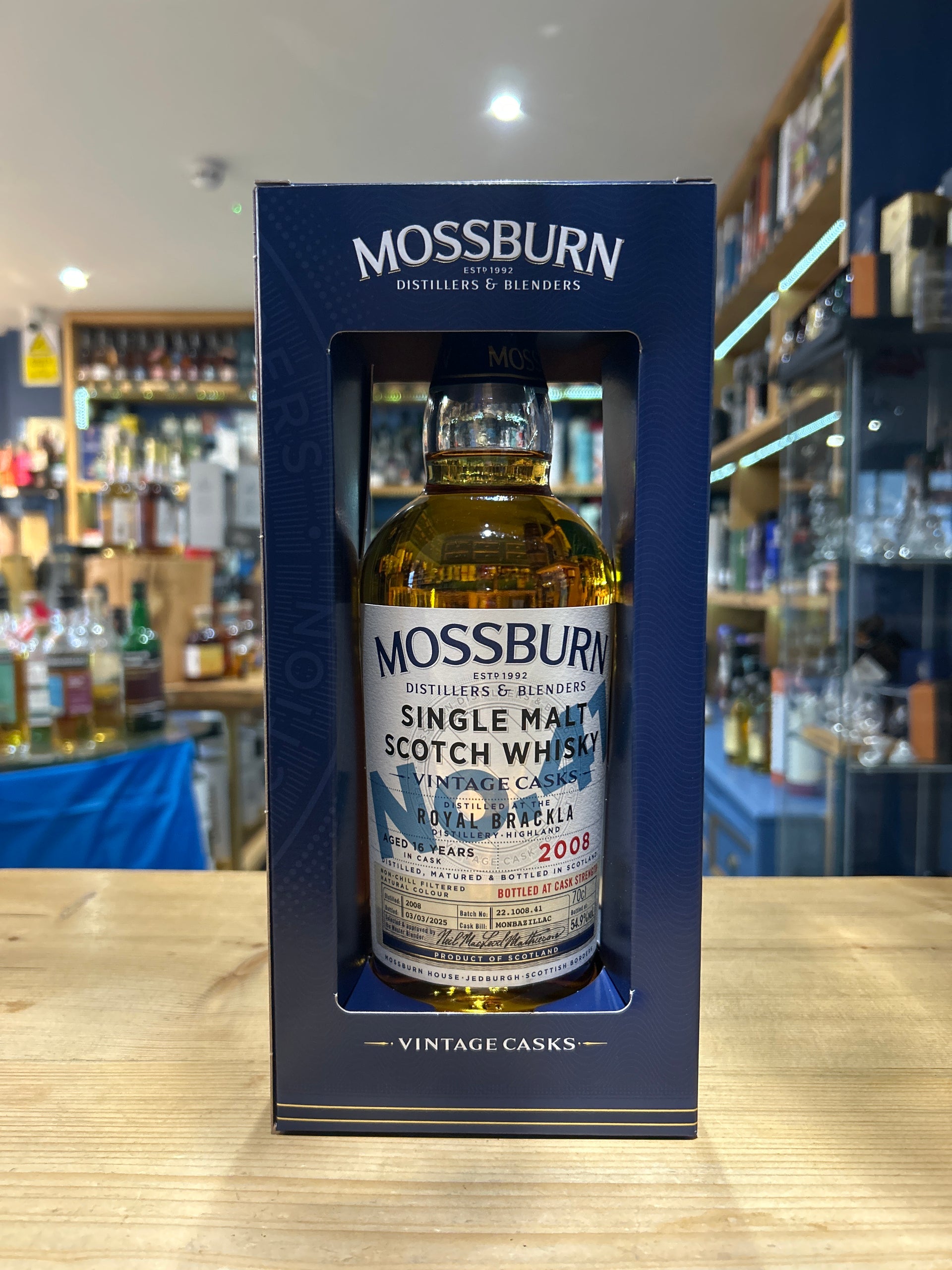 Mossburn Vintage Casks Royal Brackla 2008 Aged 16 Years 70cl 54.9%