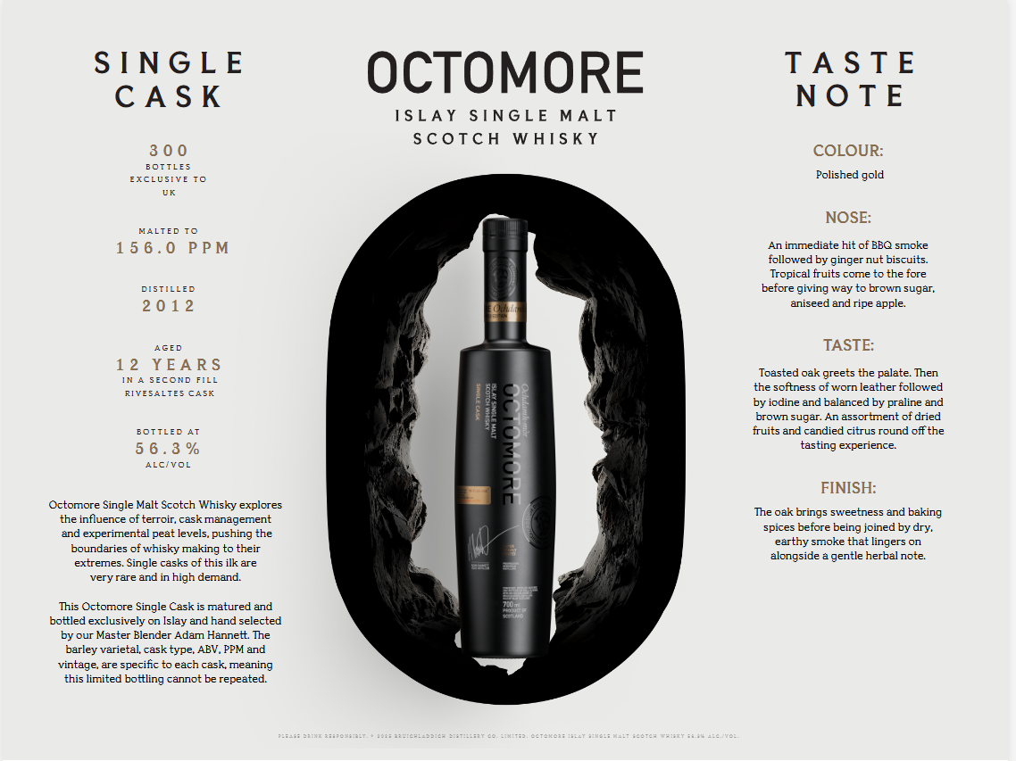Octomore Single Cask 12 year old 2025 70cl 56.3%
