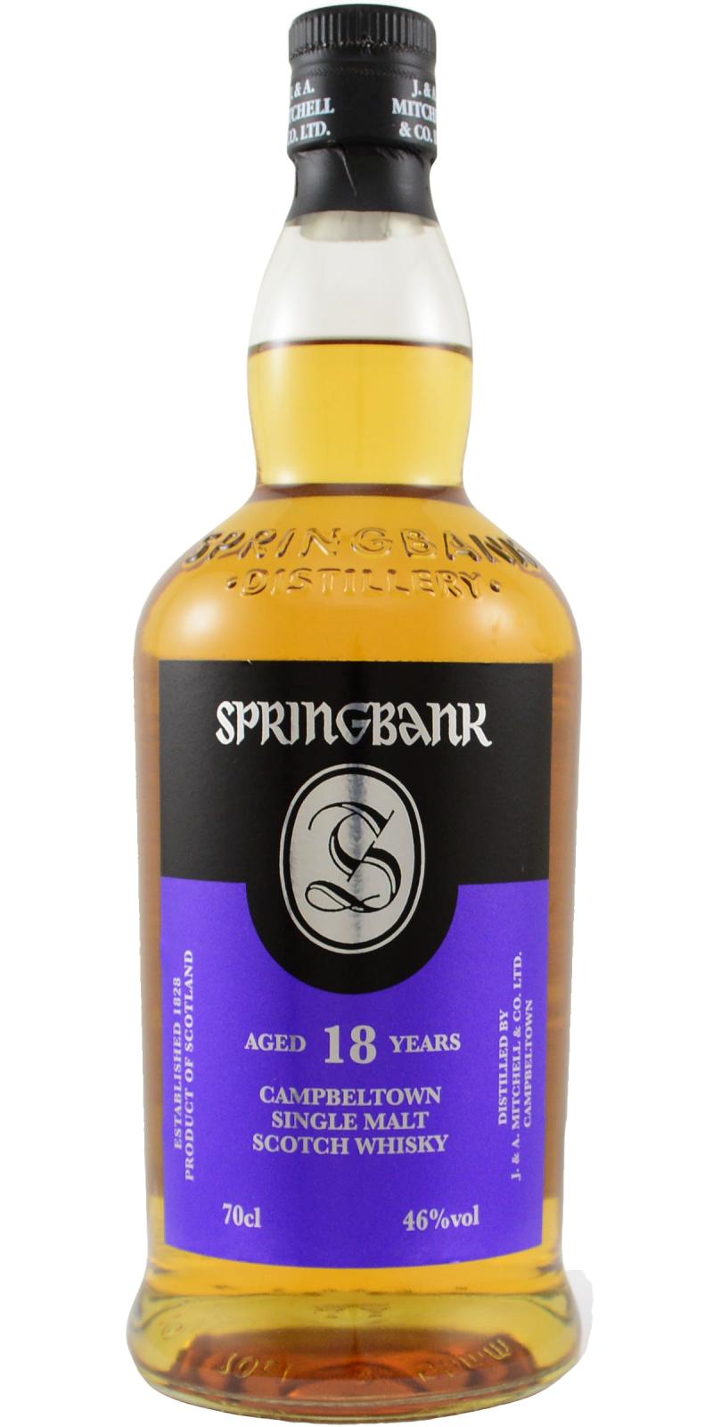 Springbank 18 Year Old 70cl 46% - 2022 Edition