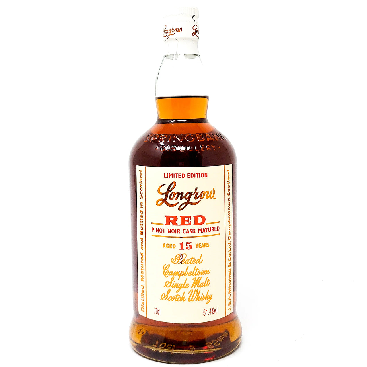 Longrow 15 Year Old Red Pinot Noir Cask Whisky, 70cl 51.4% - 2022 Edition