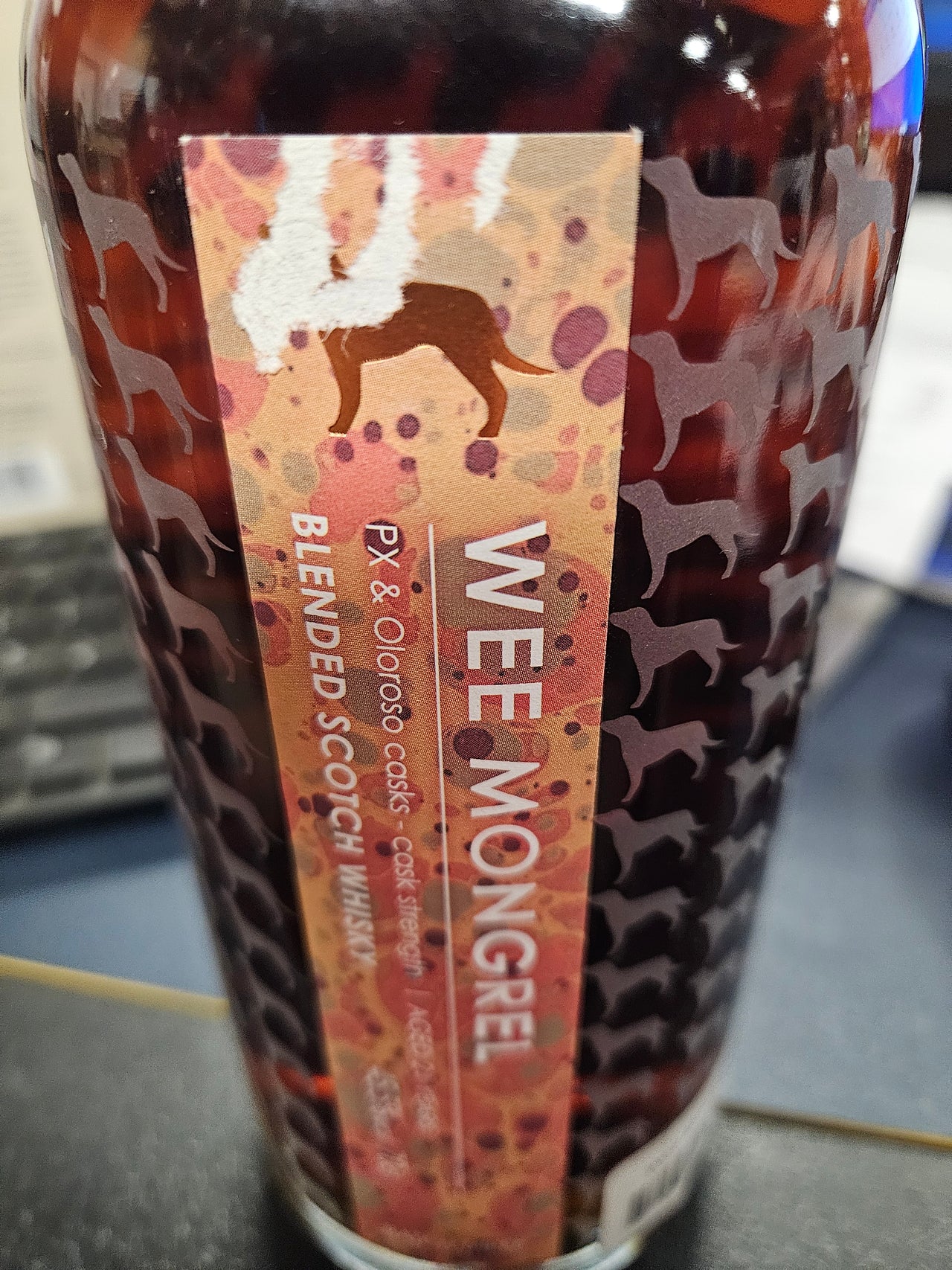 Wee Mongrel 21 Year old Blended Batch 3 70cl 45.5% torn label